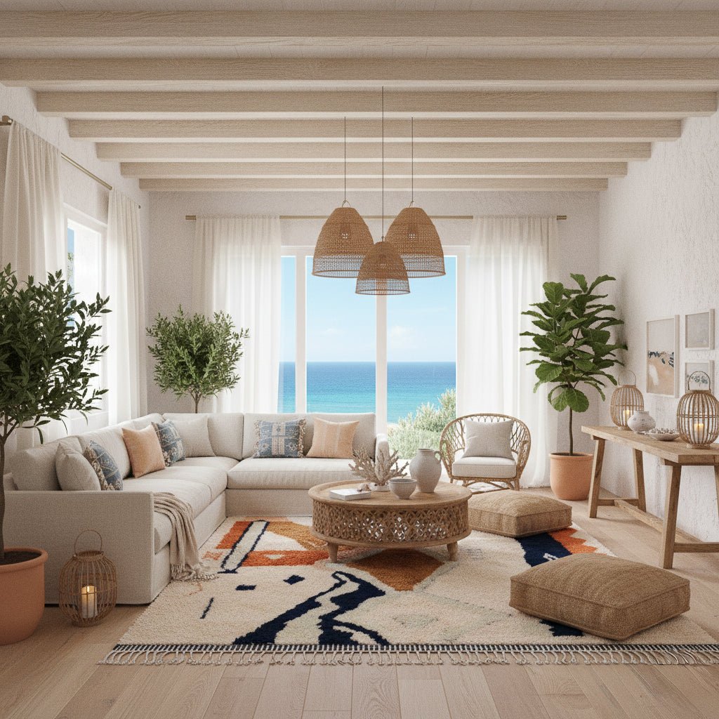 Ink Flowing - Luxury Shag Moroccan Rug - Benisouk