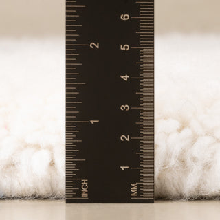 Ivory Glacier - Luxury Shag Moroccan Rug - Benisouk
