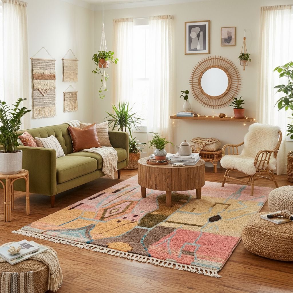 Jamila - Shag Moroccan rug - Benisouk