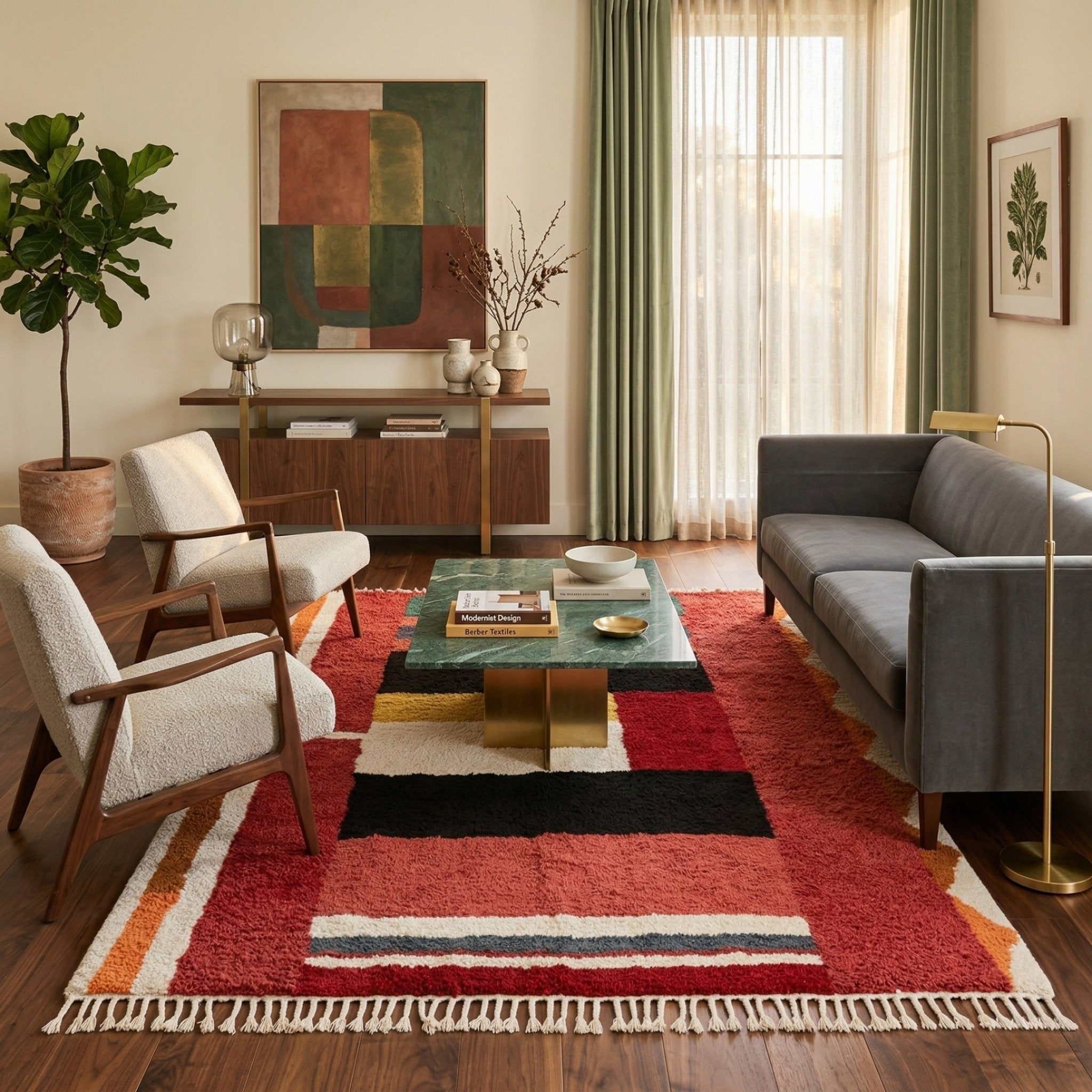 Joudia - Shag Moroccan rug - Benisouk