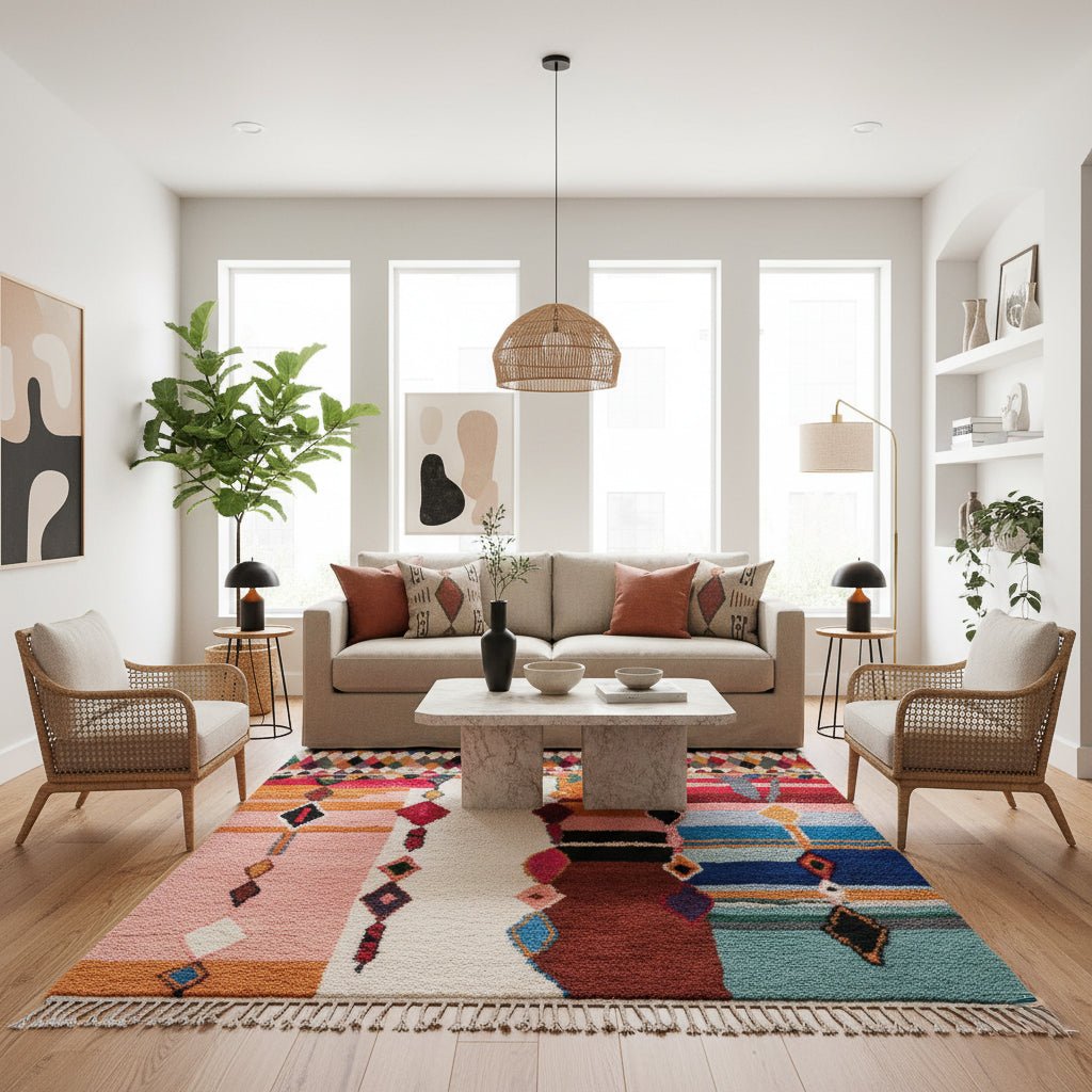 Joumana - Shag Moroccan rug - Benisouk