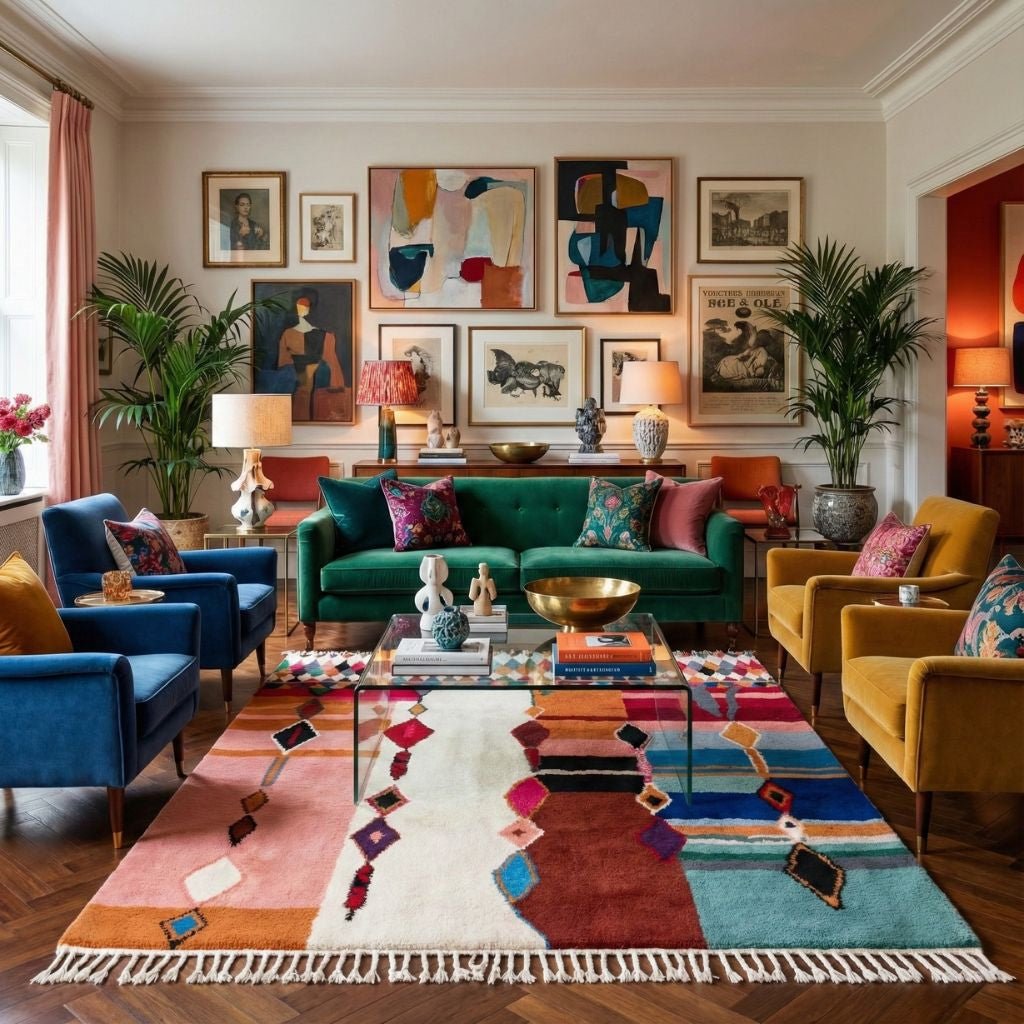 Joumana - Shag Moroccan rug - Benisouk