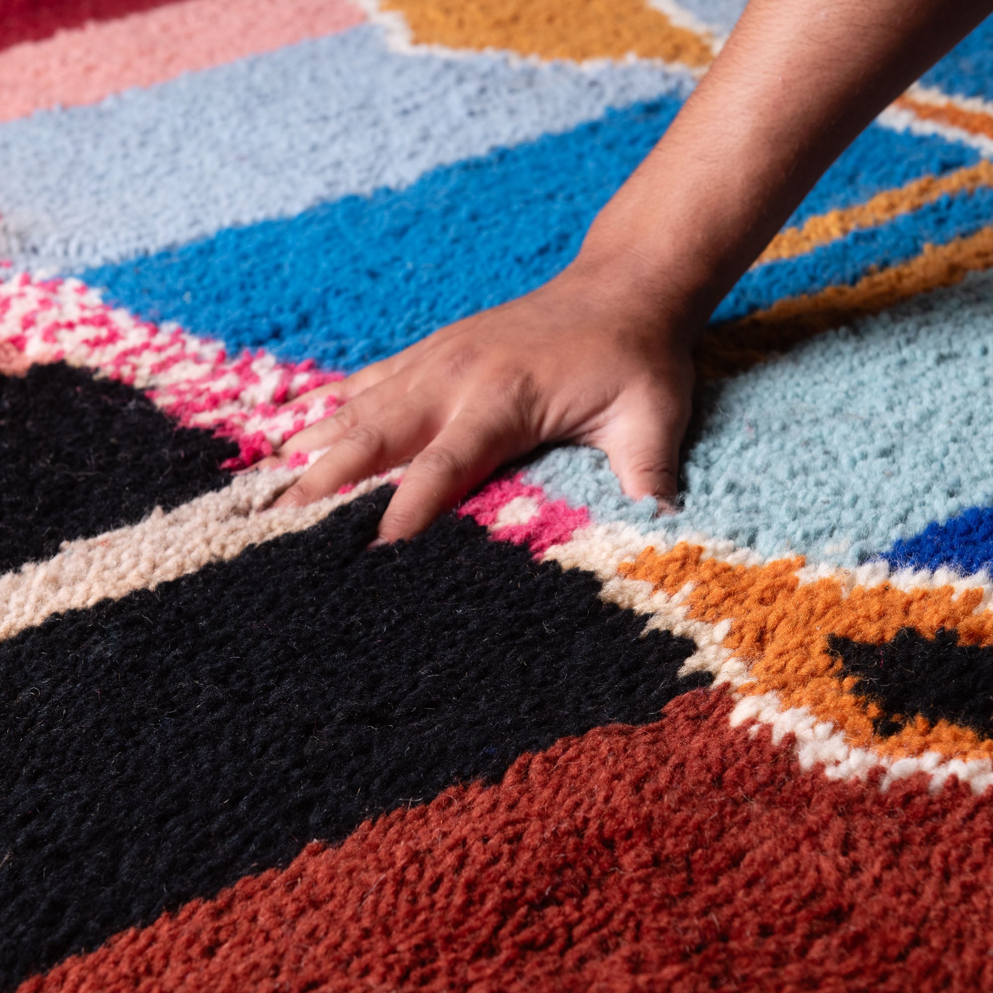 Joumana - Shag Moroccan rug - Benisouk