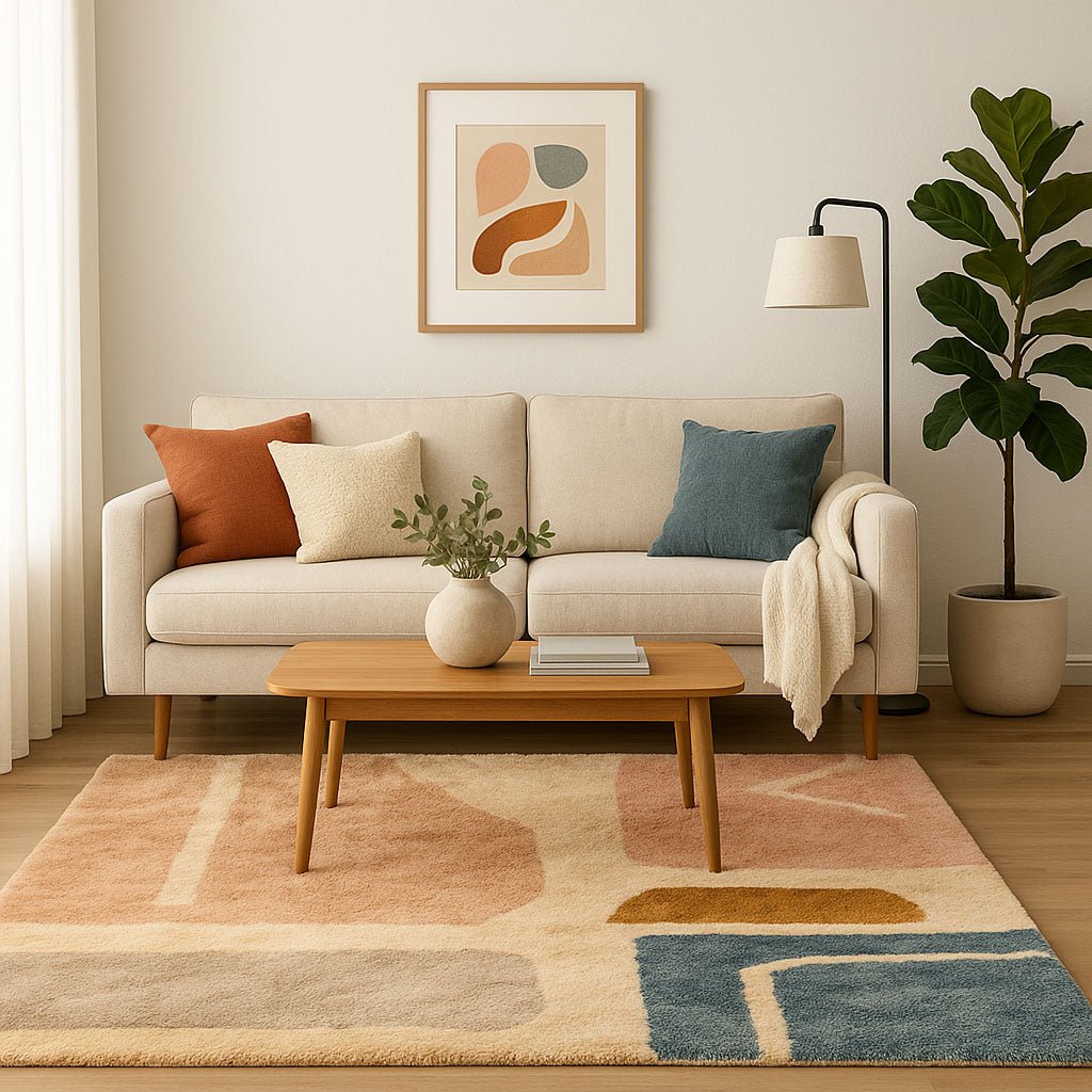 Joyful Horizon - Luxury Shag Moroccan Rug - Benisouk