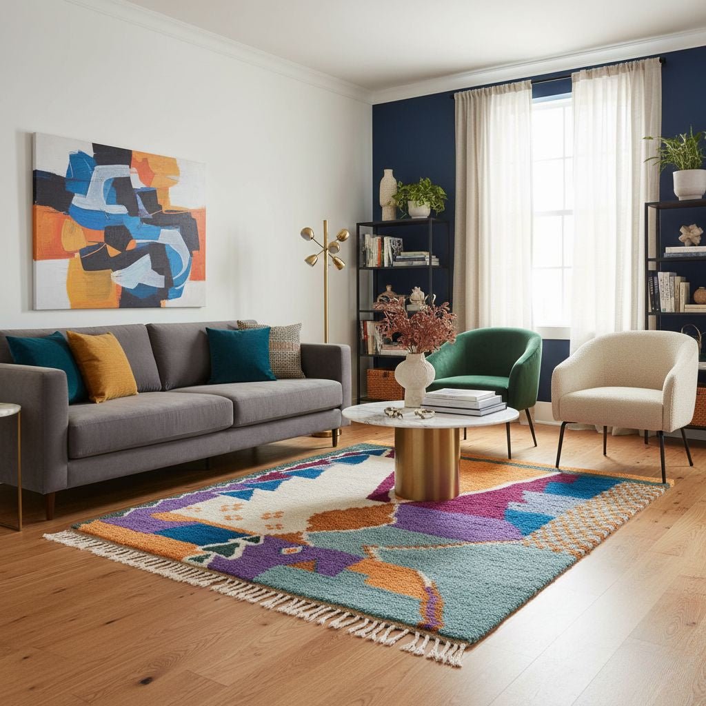 Lamssa - Shag Moroccan rug - Benisouk