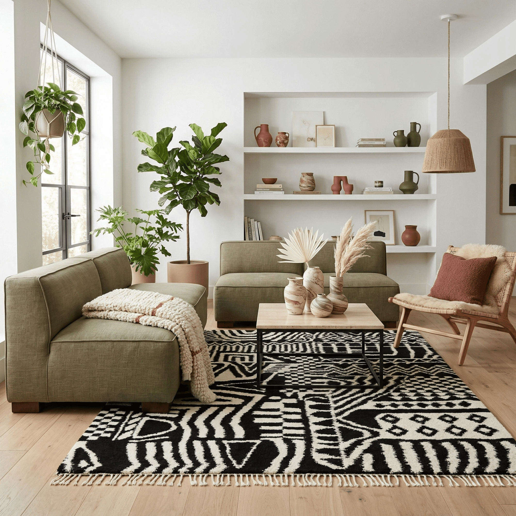 Layal - Shag Moroccan rug - Benisouk