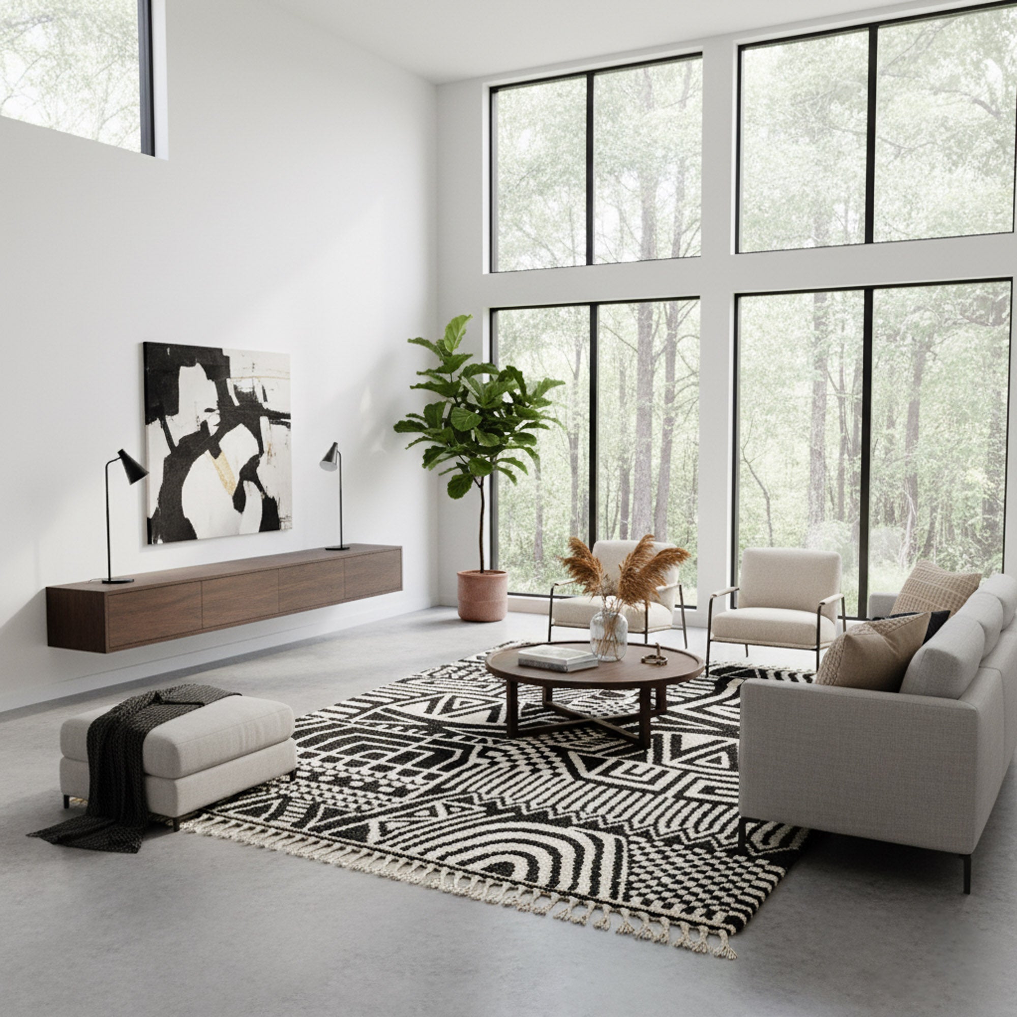 Layal - Shag Moroccan rug - Benisouk