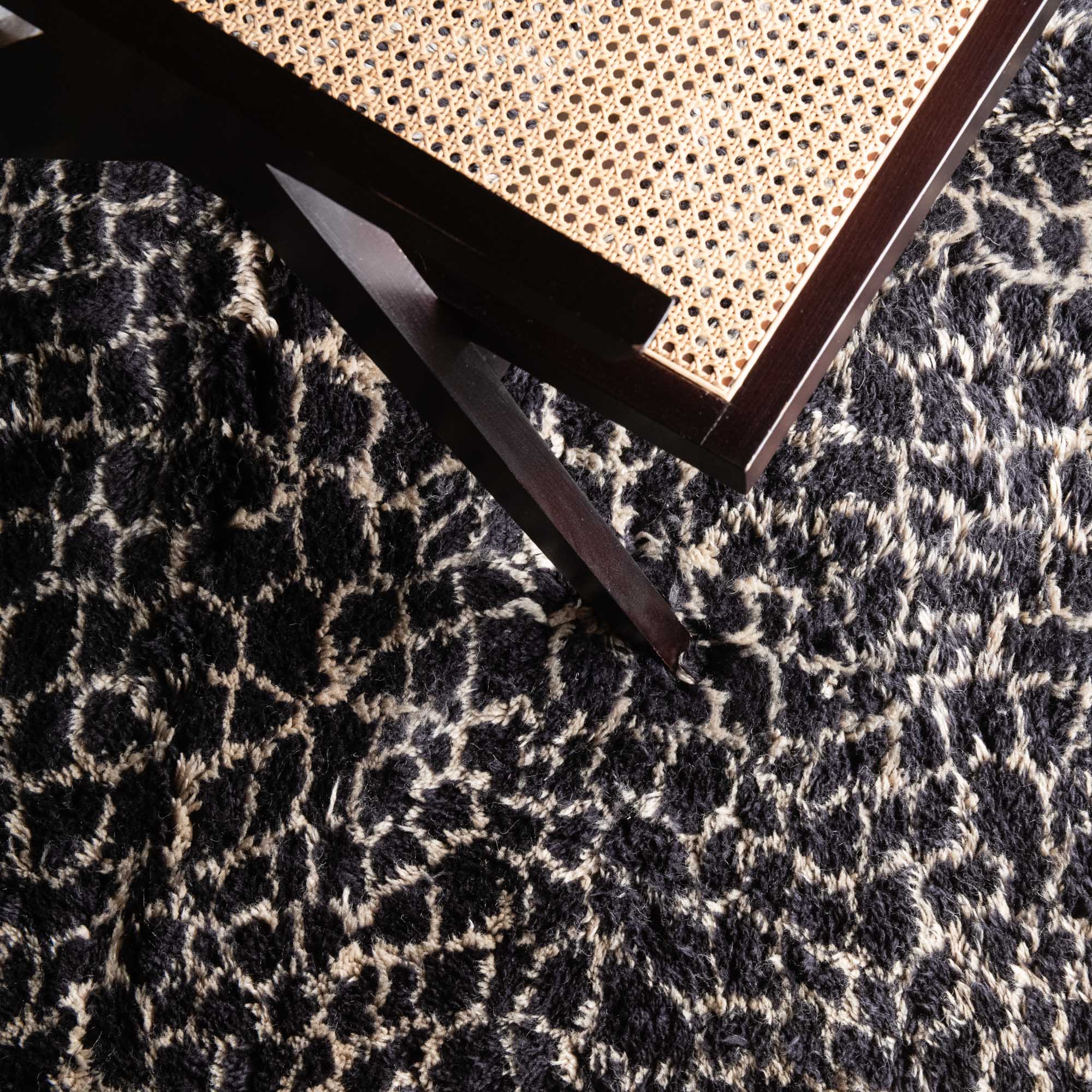 Leopard - Luxury Shag Moroccan Rug - Benisouk