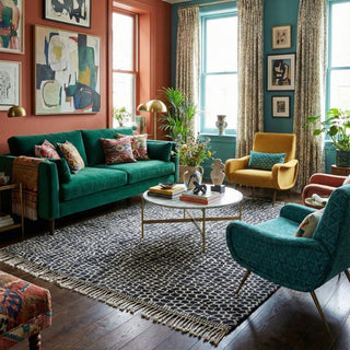 Leopard - Luxury Shag Moroccan Rug - Benisouk