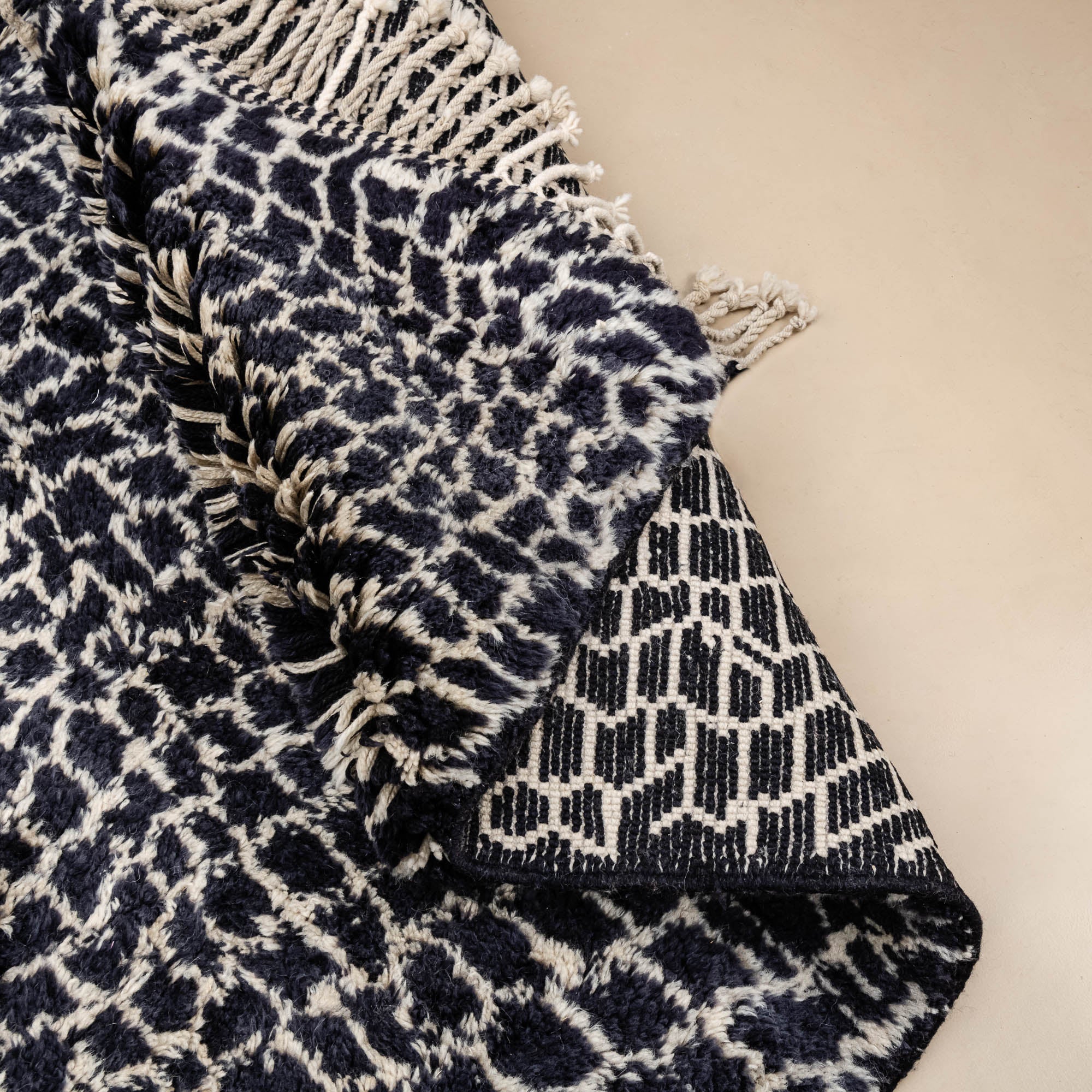 Leopard - Luxury Shag Moroccan Rug - Benisouk