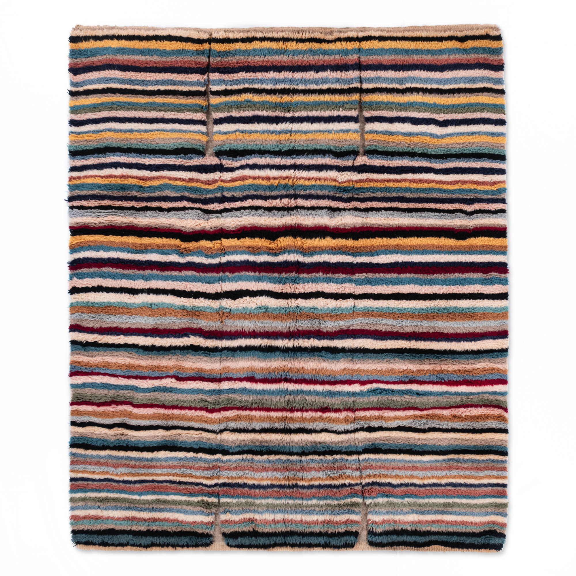 Linear Bloom - Luxury Shag Moroccan Rug - Benisouk