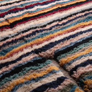 Linear Bloom - Luxury Shag Moroccan Rug - Benisouk