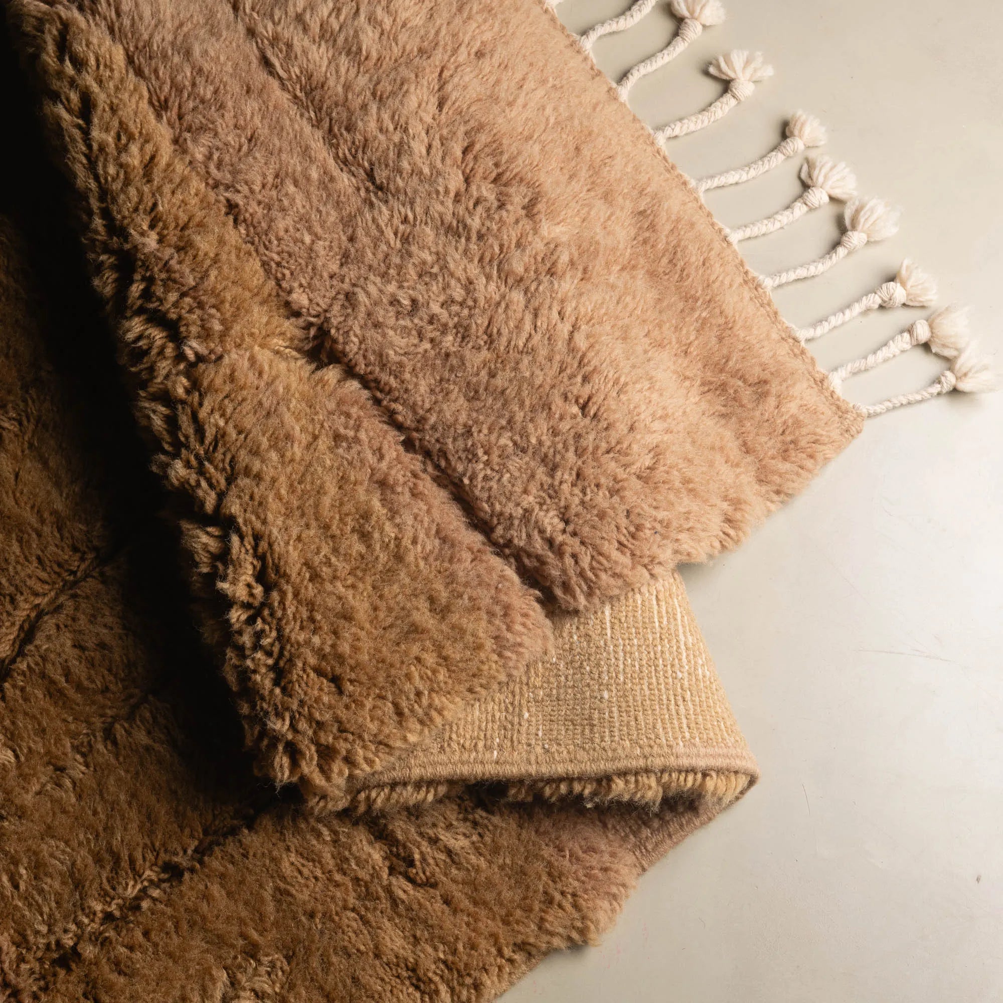  - Luxury Shag Moroccan Runner Rug - Benisouk