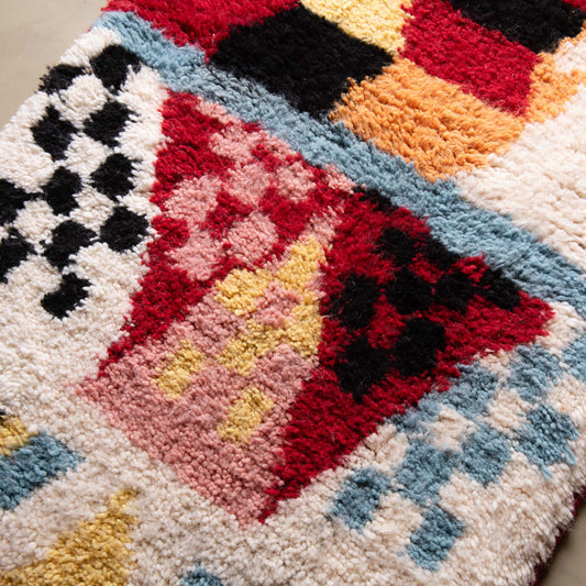 Maha - Shag Moroccan runner rug - Benisouk