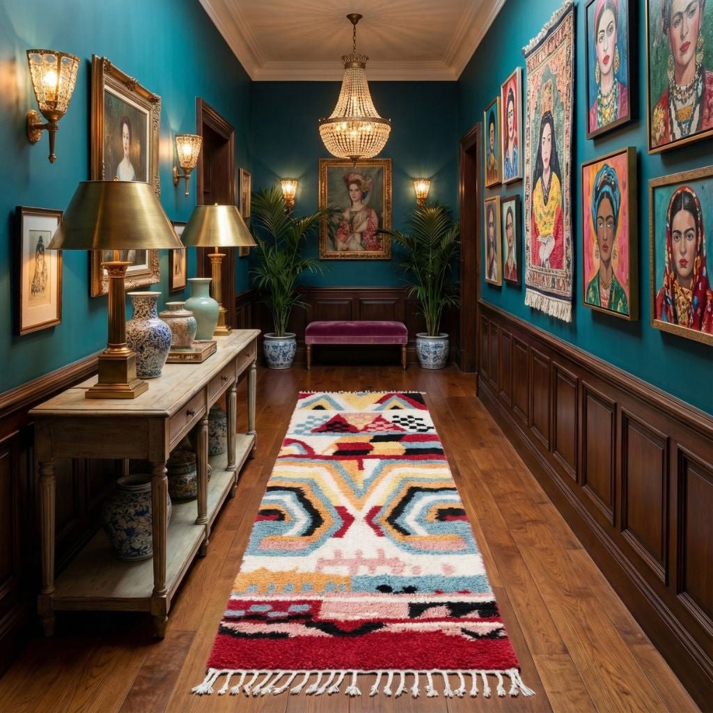 Maha - Shag Moroccan runner rug - Benisouk