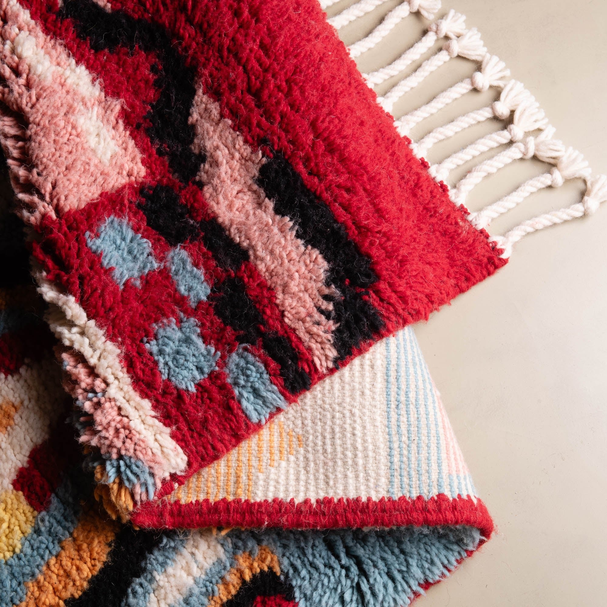 Maha - Shag Moroccan runner rug - Benisouk