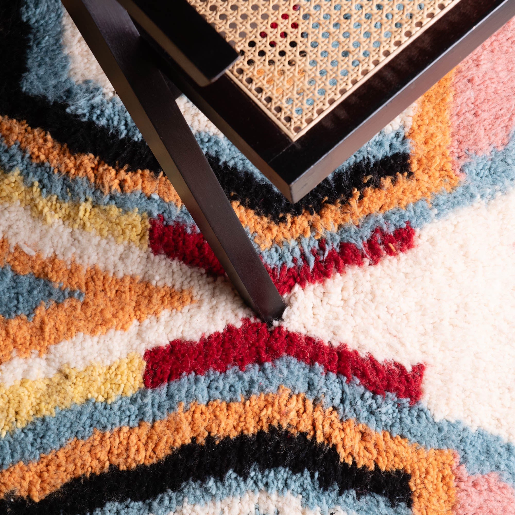 Maha - Shag Moroccan runner rug - Benisouk