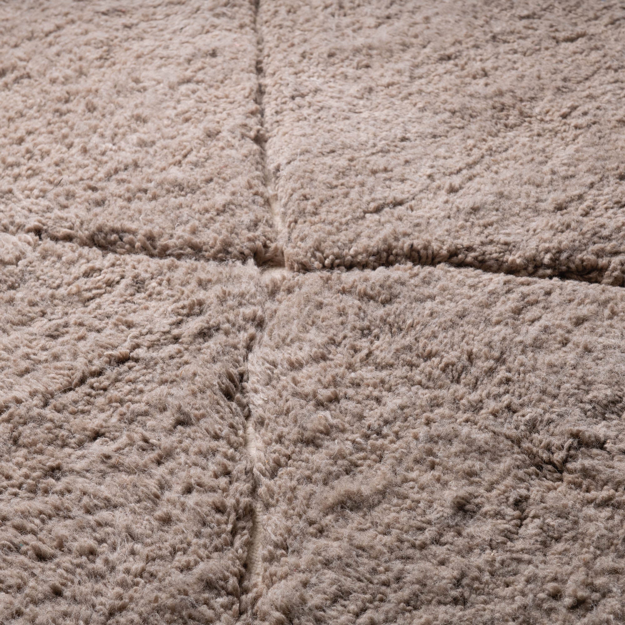 Mahafar Ash gray - Shag Moroccan rug - Benisouk