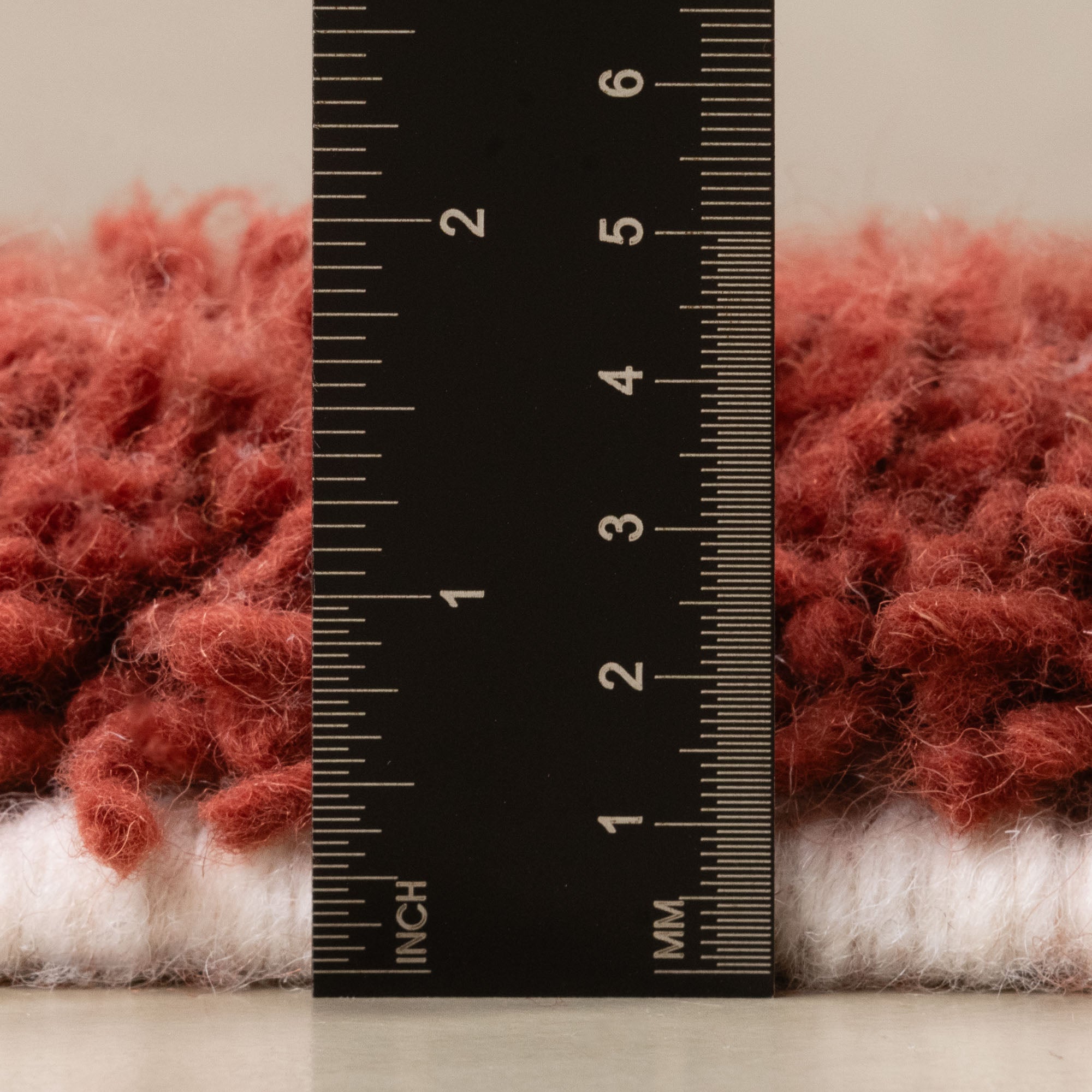 Mahafar Deep Red - Shag Moroccan rug - Benisouk