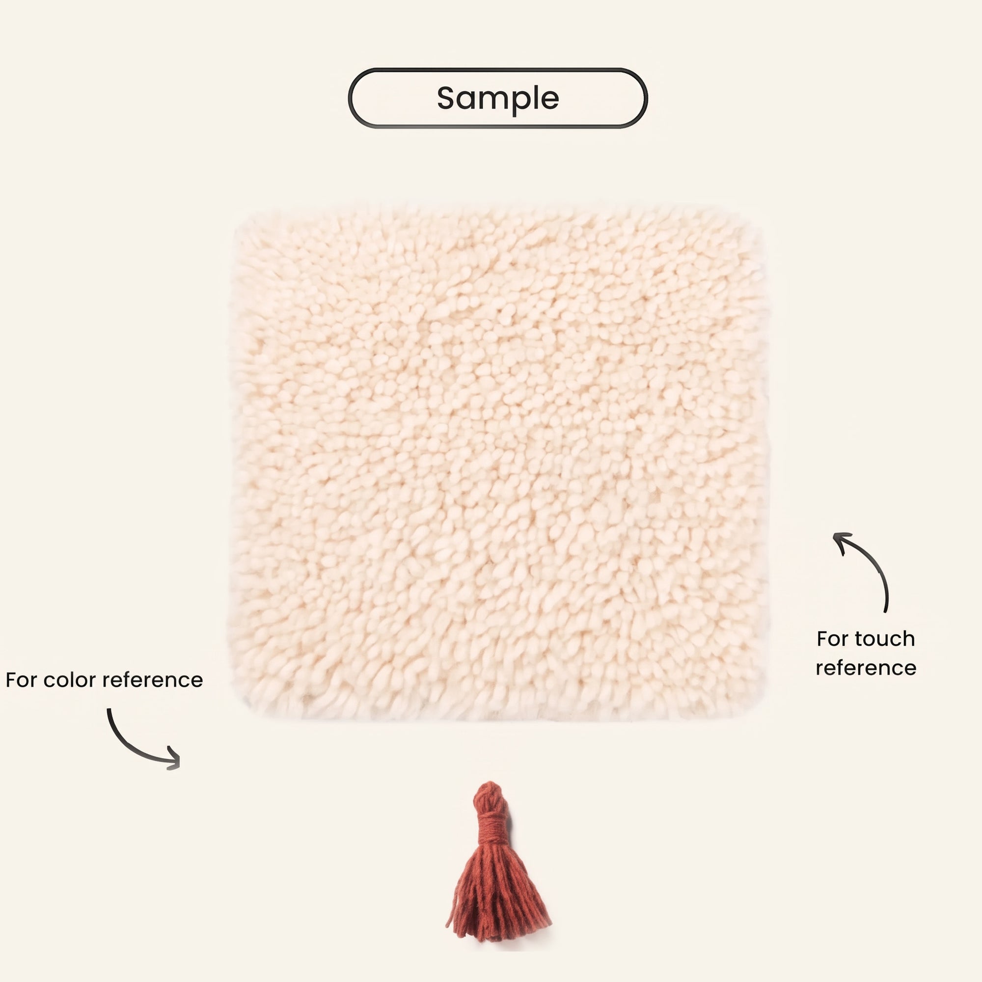 Mahafar Deep Red - Shag Moroccan rug