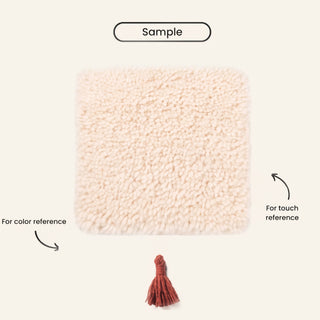 Mahafar Deep Red - Shag Moroccan rug