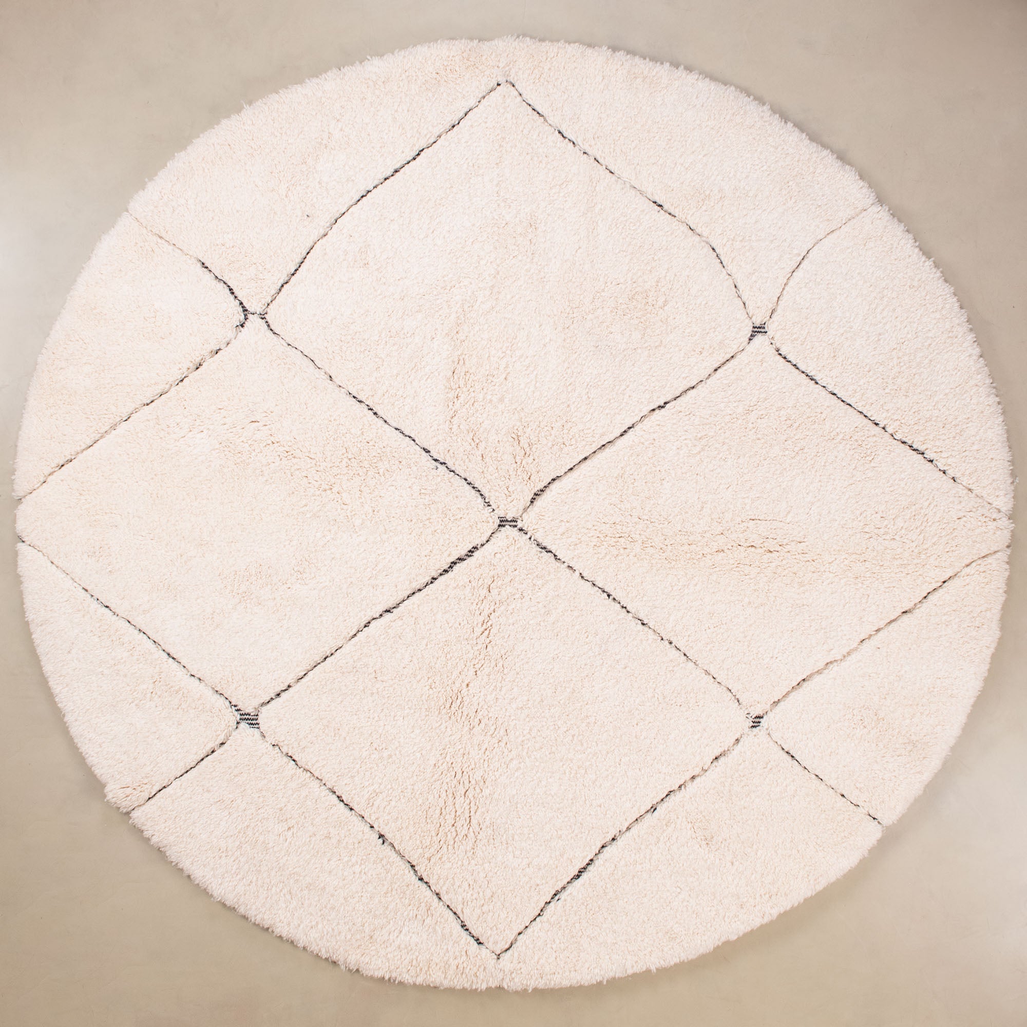 Mahafar Round - Shag Moroccan rug - Benisouk