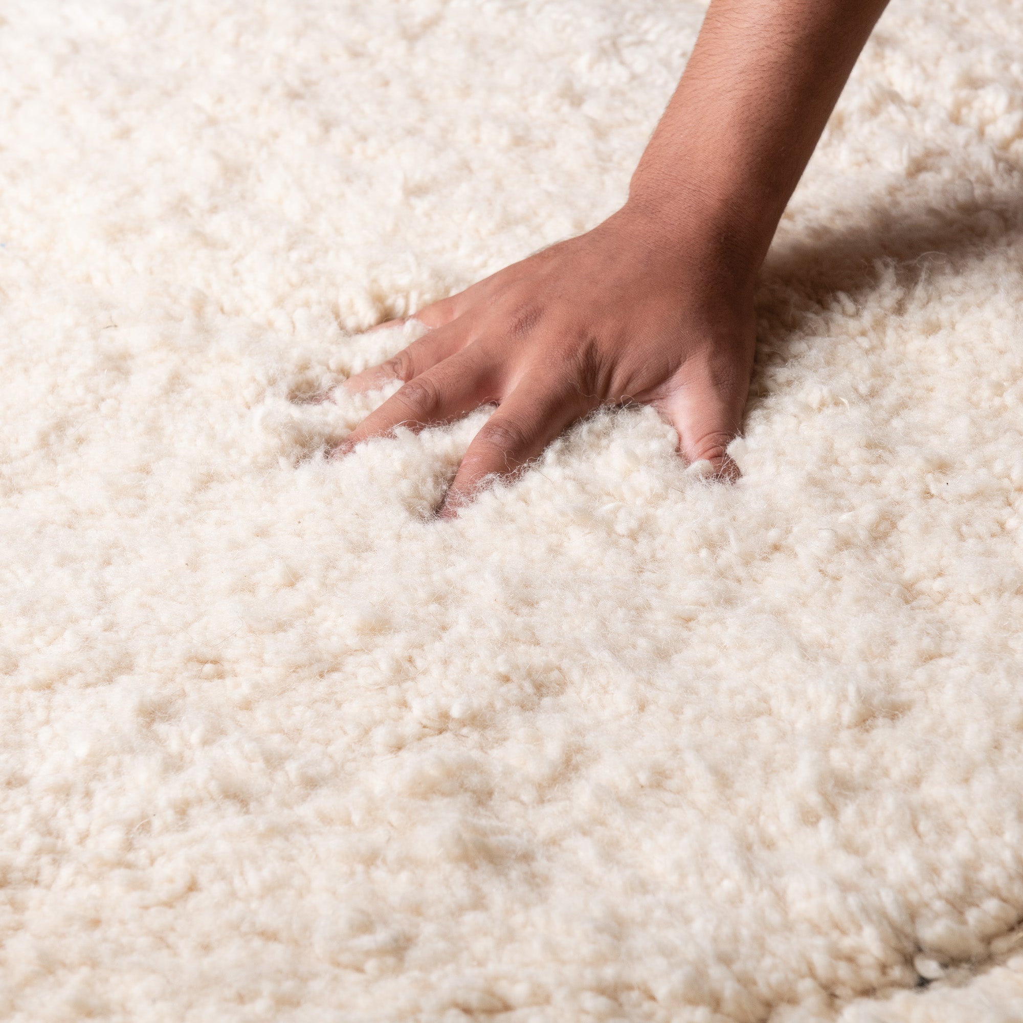 Mahafar Round - Shag Moroccan rug - Benisouk