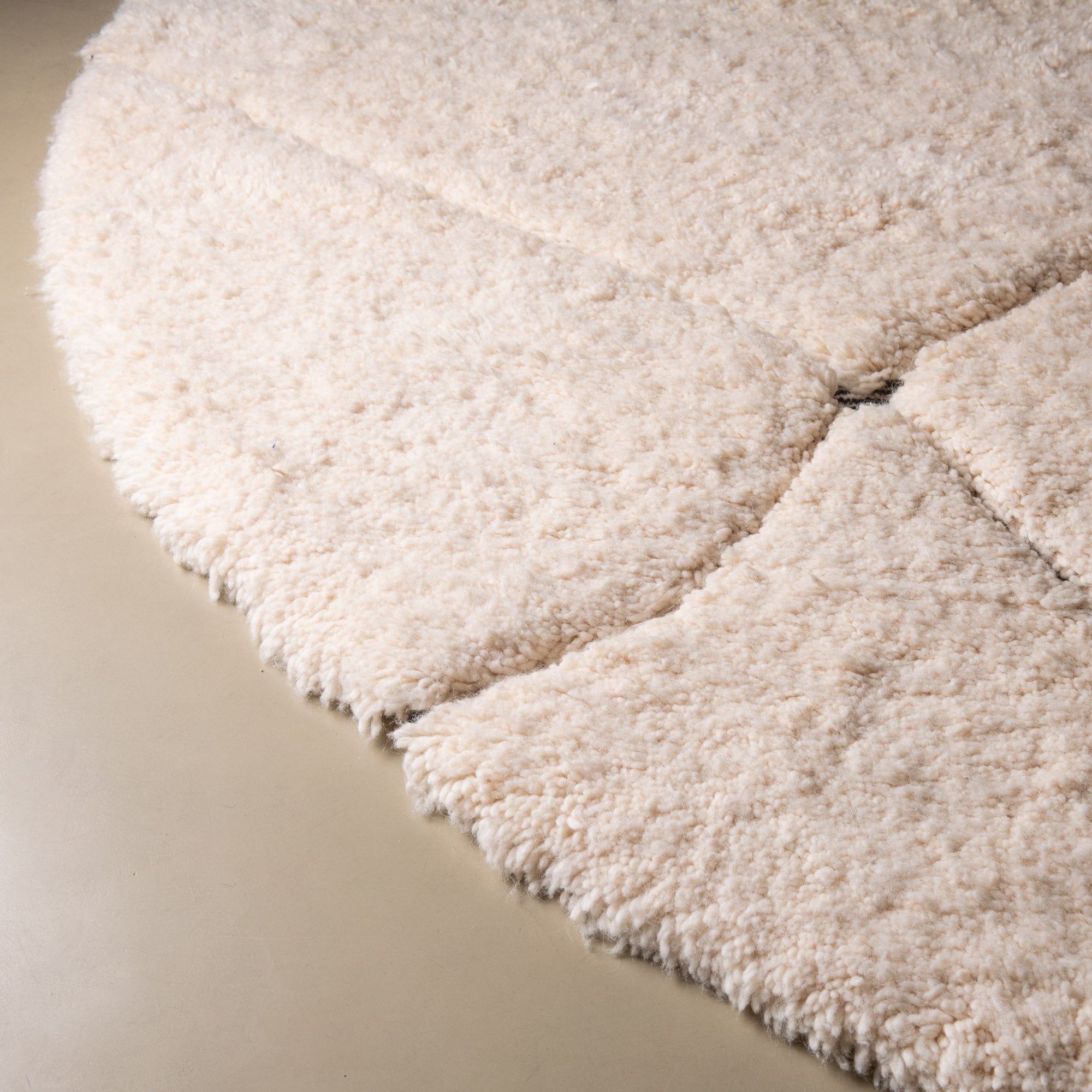 Mahafar Round - Shag Moroccan rug - Benisouk