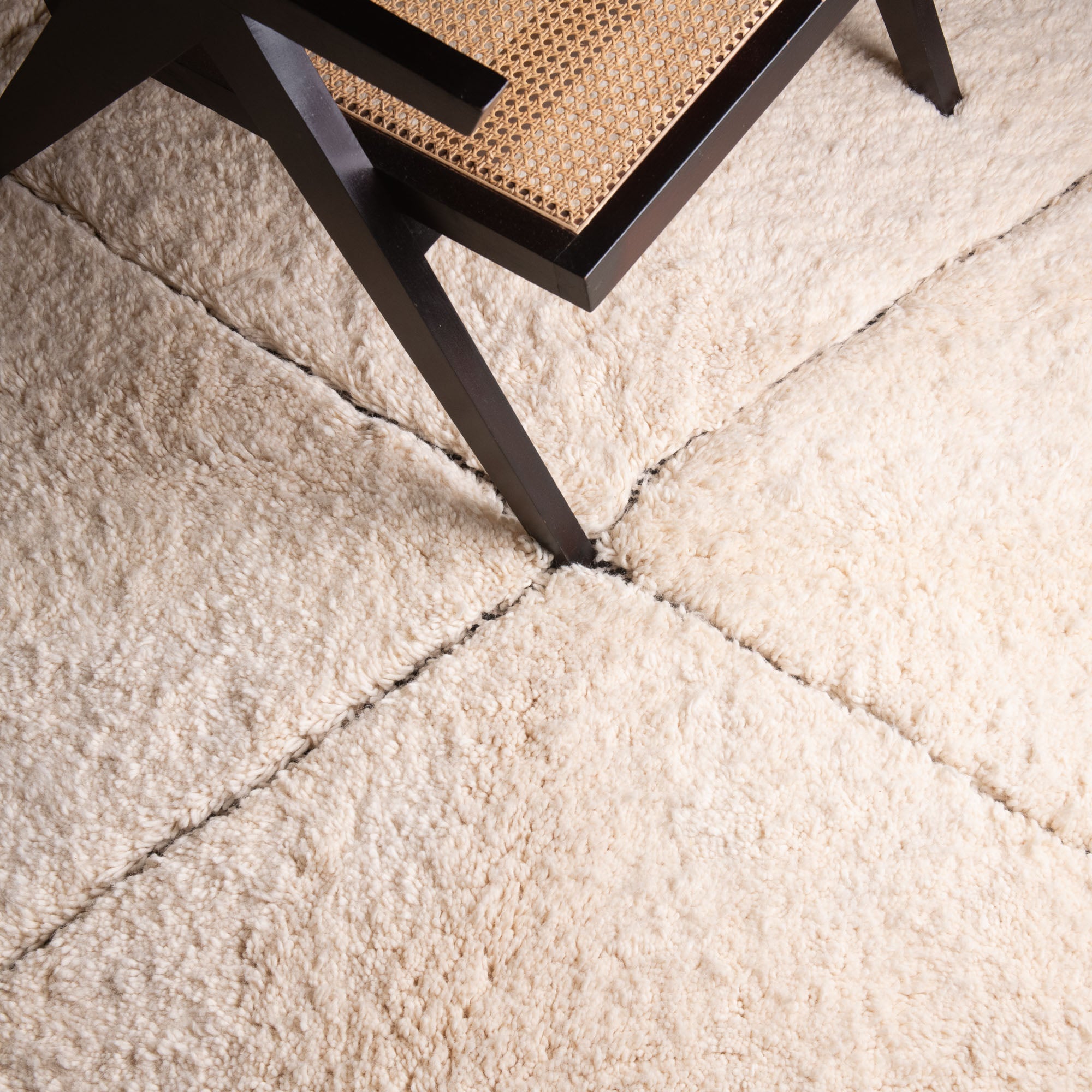 Mahafar Round - Shag Moroccan rug - Benisouk