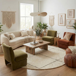 Mahafar Round - Shag Moroccan rug - Benisouk