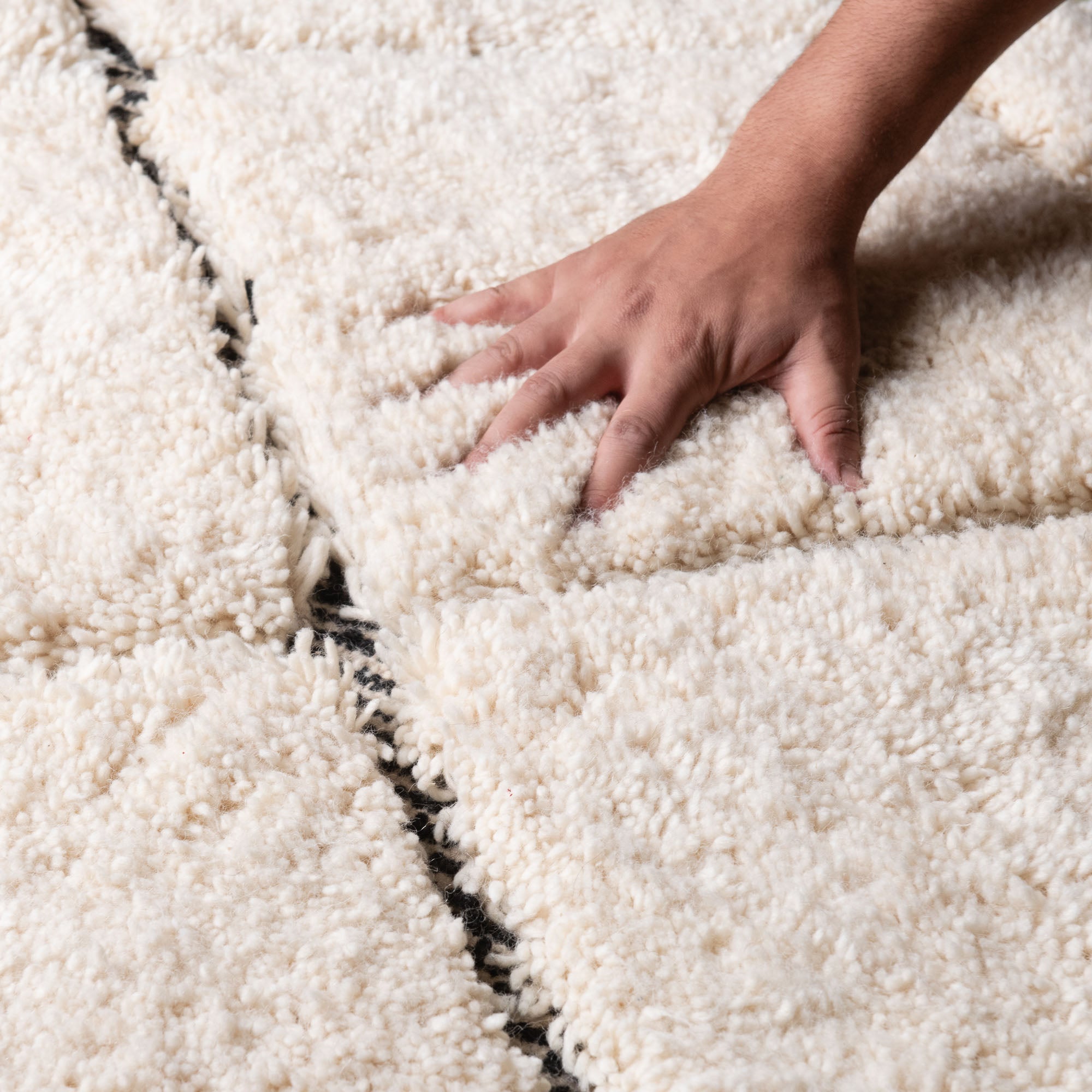 Mahafar Round - Shag Moroccan rug - Benisouk