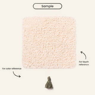 Mahafar Soldier Green Round - Shag Moroccan rug