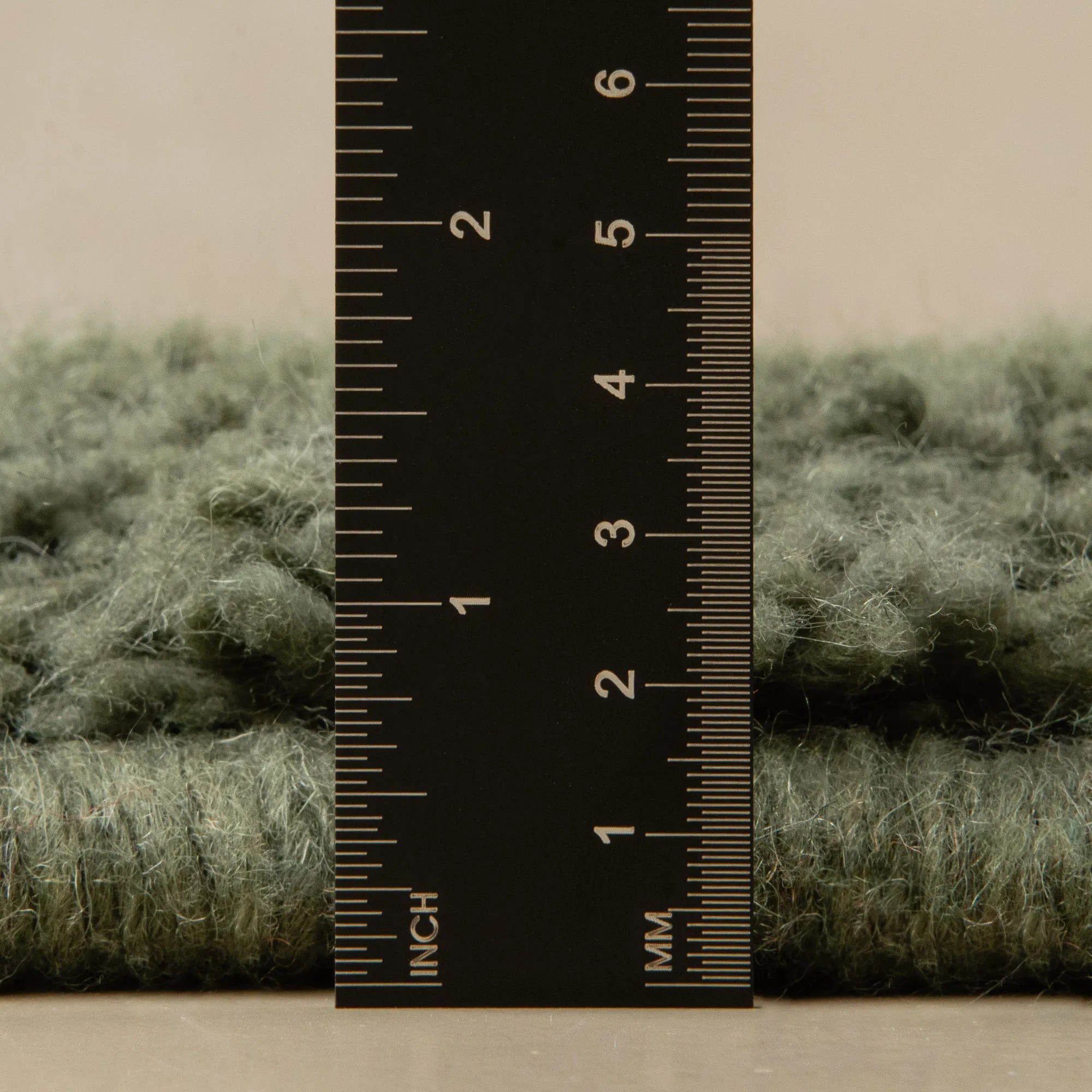 Mahafar Soldier Green Round - Shag Moroccan rug - Benisouk