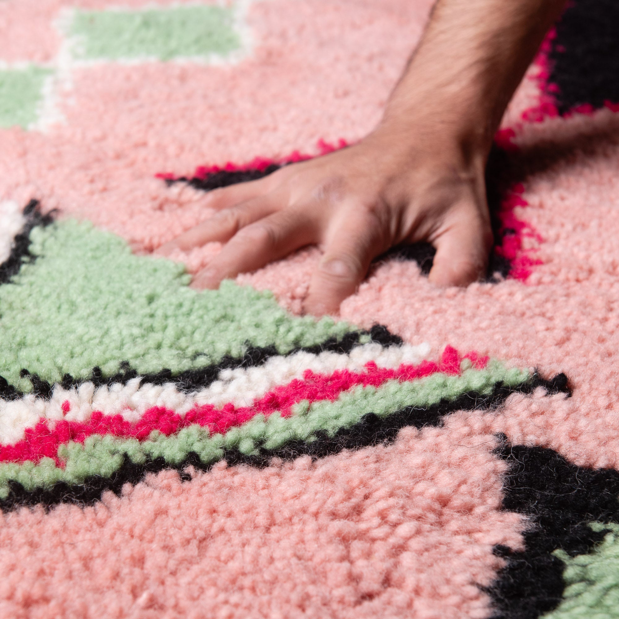 Majdah - Shag Moroccan runner rug - Benisouk