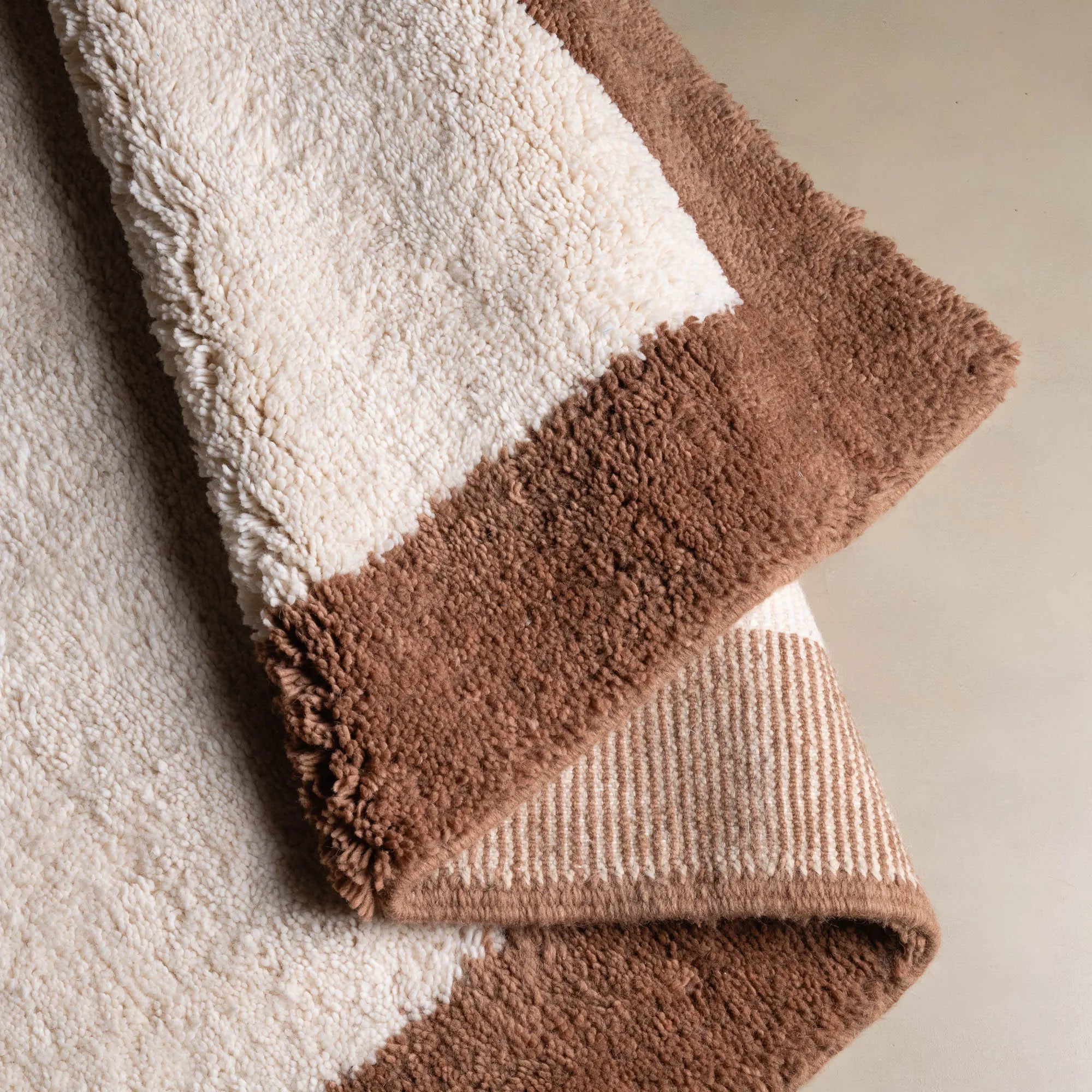 Maraba Brown - Shag Moroccan rug - Benisouk