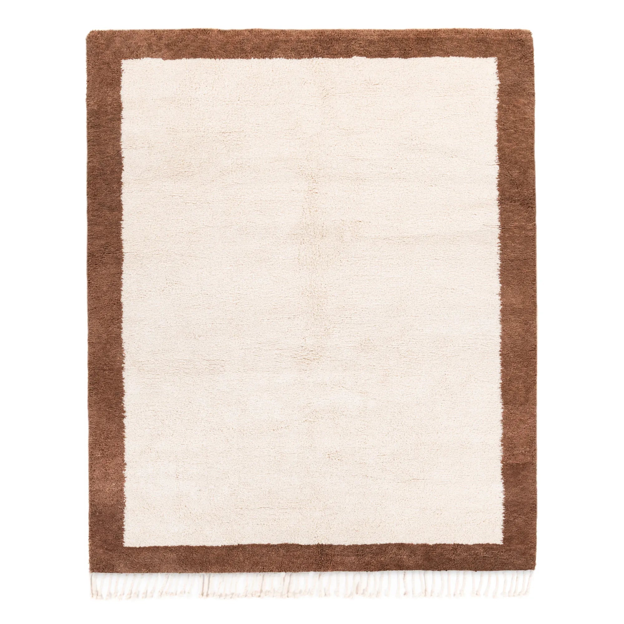 Maraba Brown - Shag Moroccan rug - Benisouk