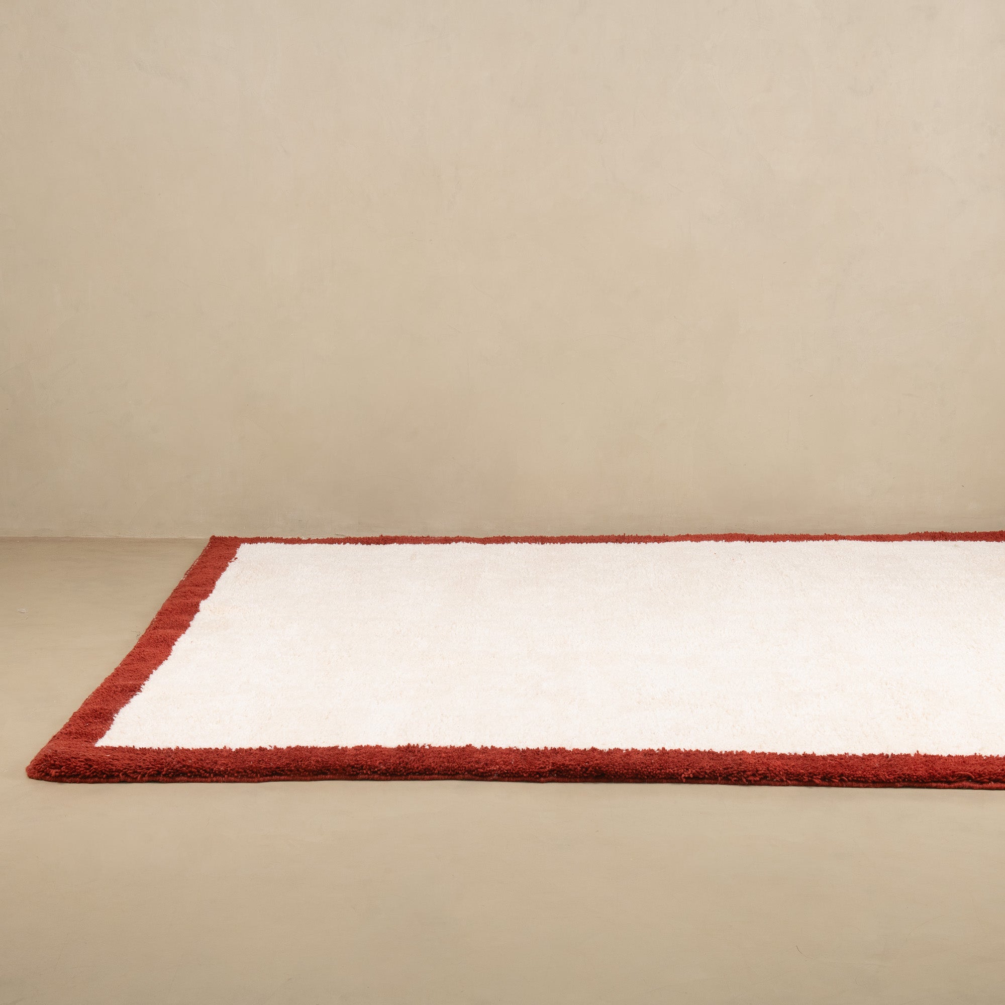 Maraba Deep Red - Shag Moroccan rug - Benisouk