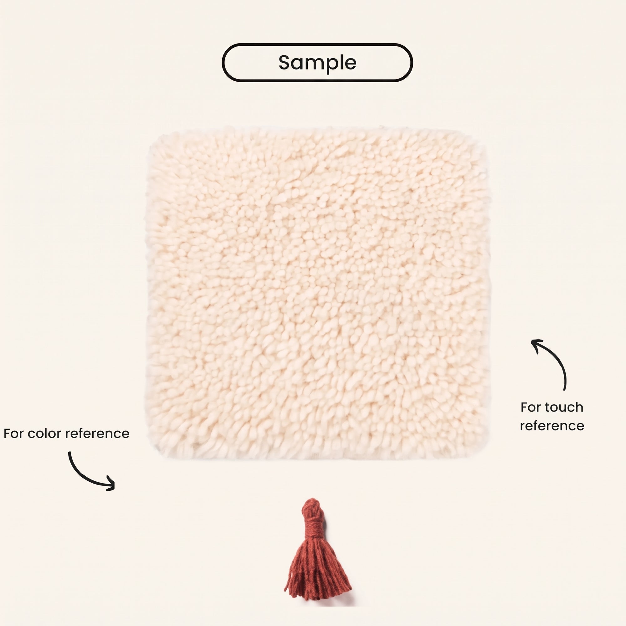 Maraba Deep Red - Shag Moroccan rug