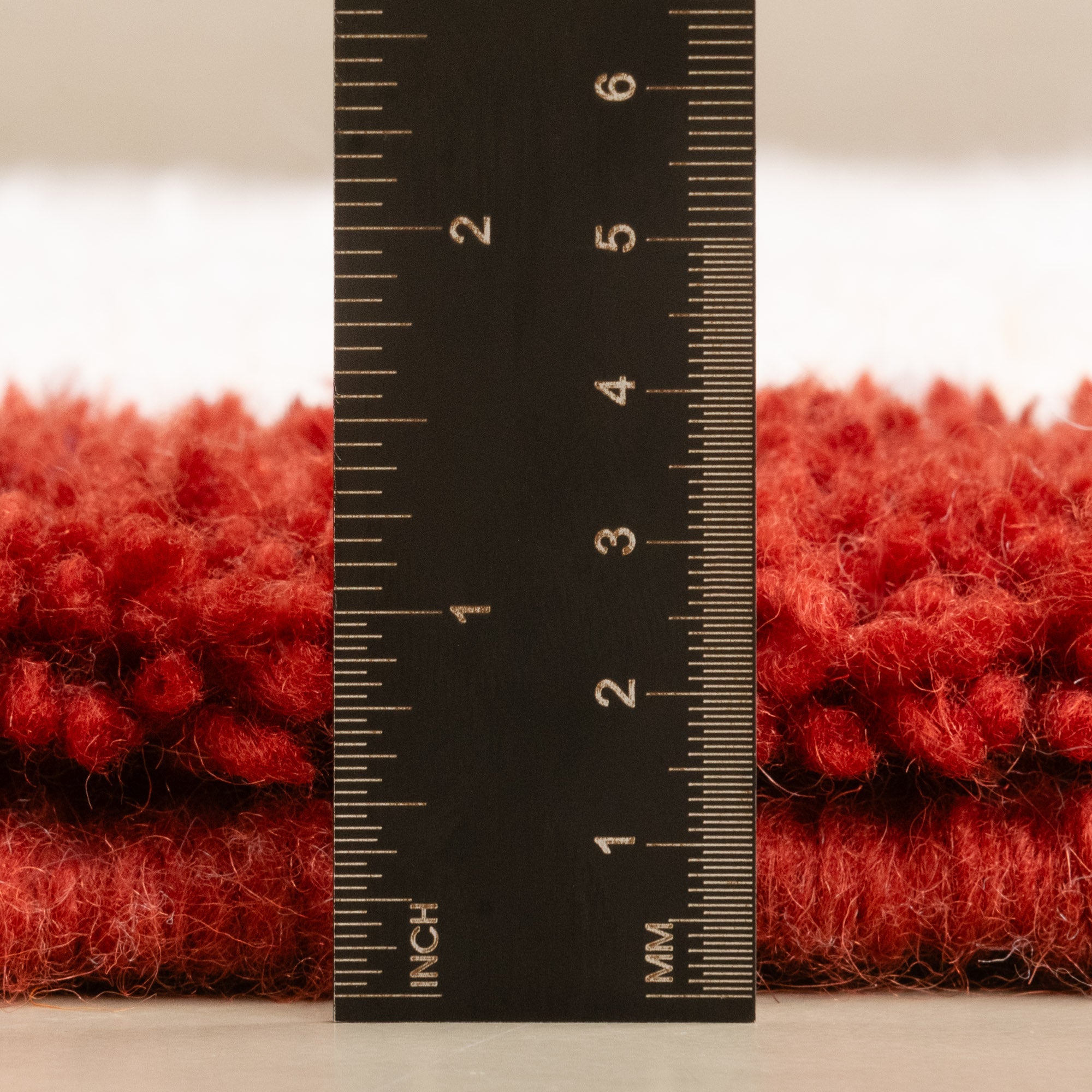 Maraba Deep Red - Shag Moroccan rug - Benisouk