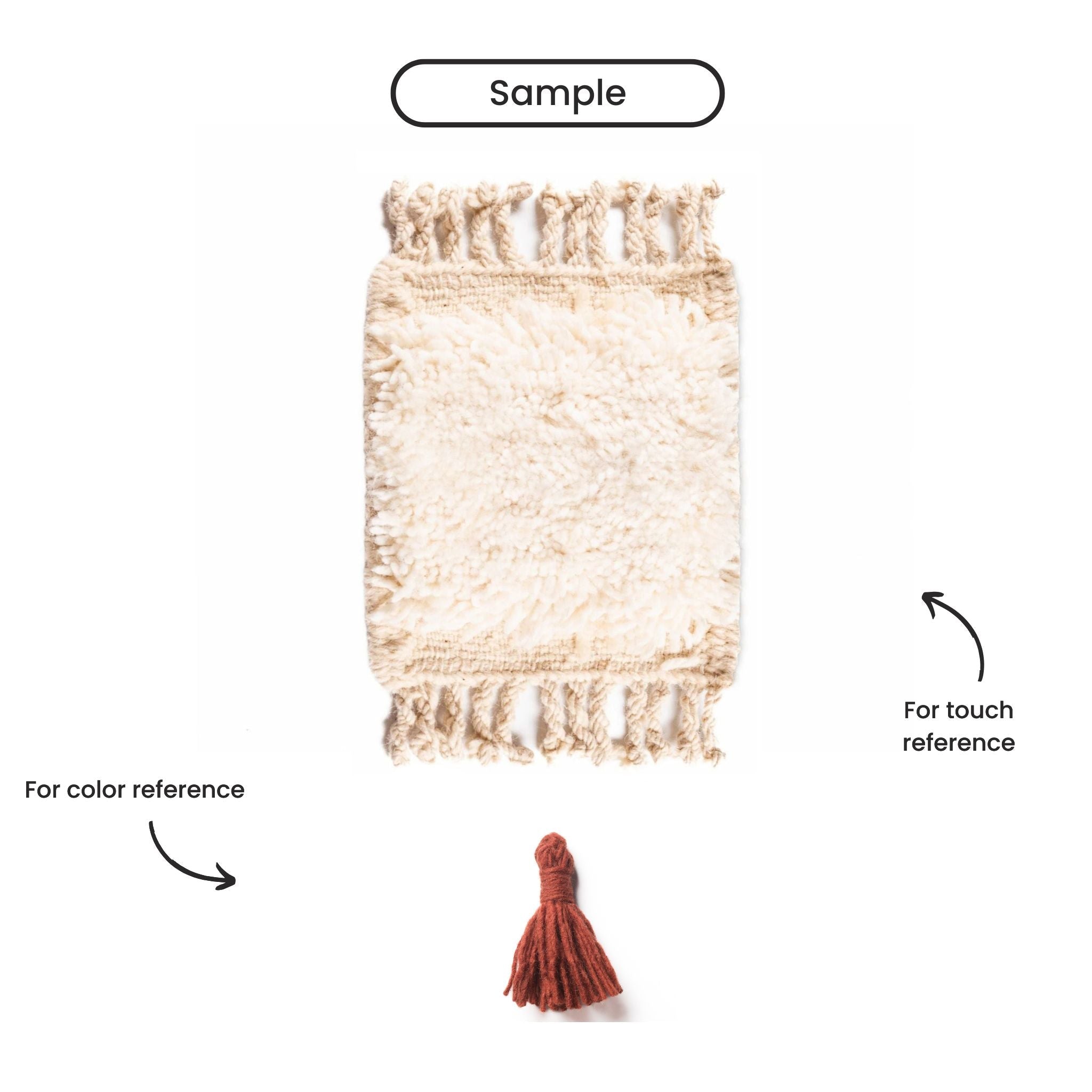 Maraba Deep Red - Shag Moroccan rug - Benisouk