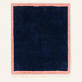 Maraba Navy Blue Rose - Shag Moroccan rug