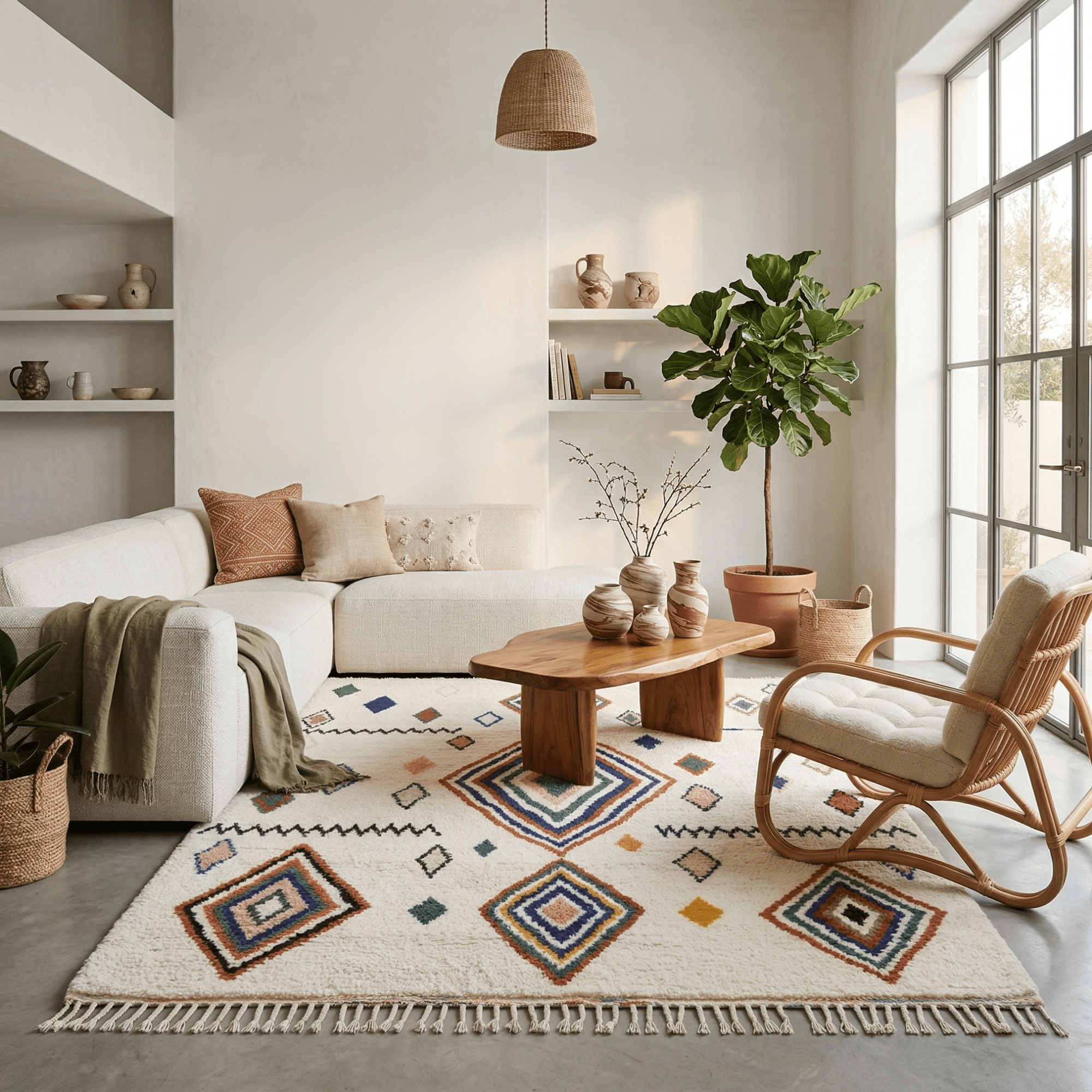 Marah - Shag Moroccan rug - Benisouk
