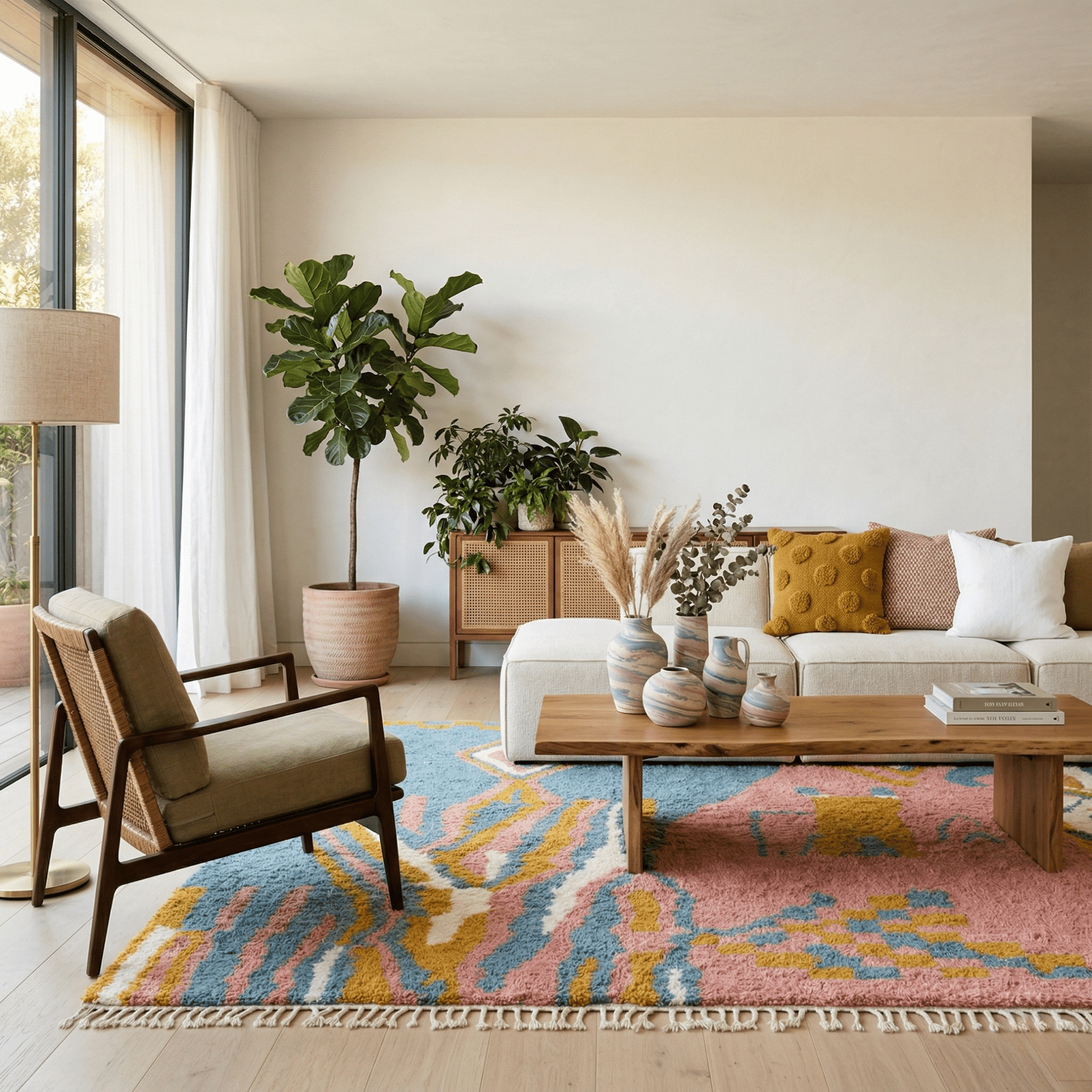 Marjana - Shag Moroccan rug - Benisouk