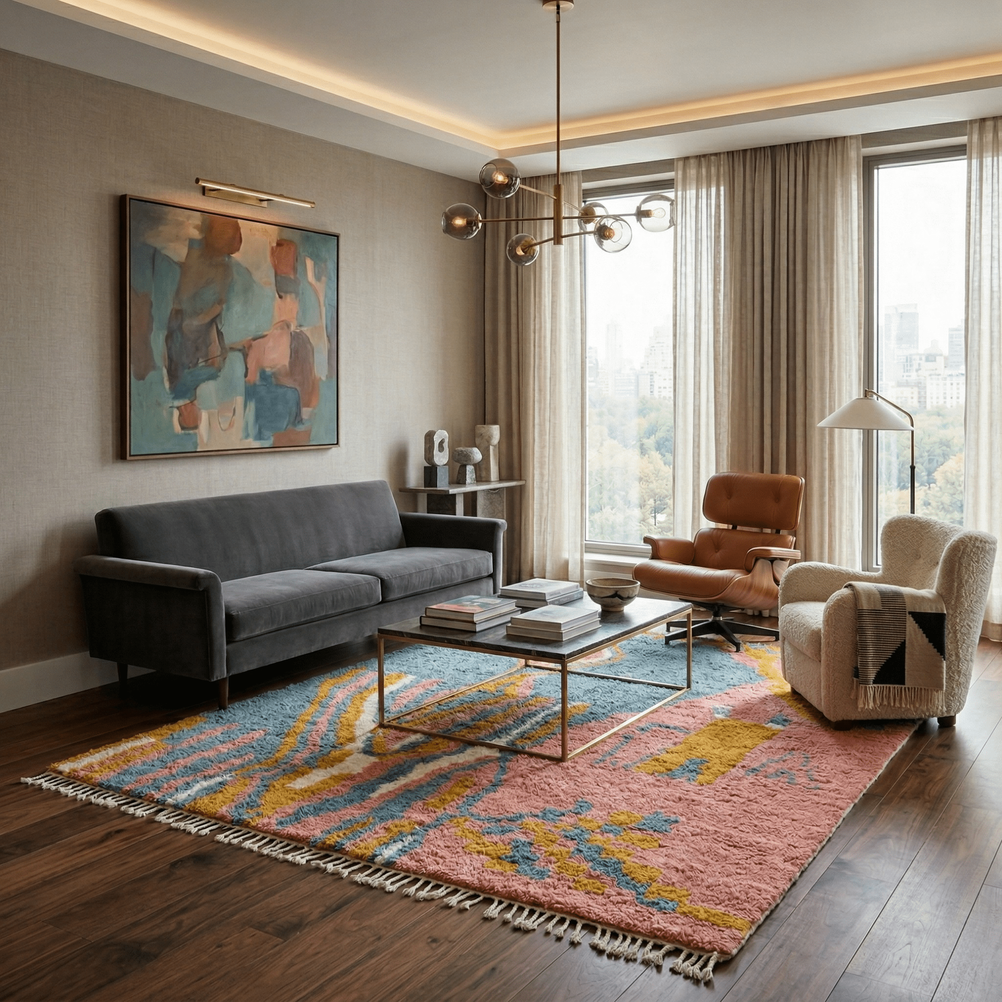 Marjana - Shag Moroccan rug - Benisouk
