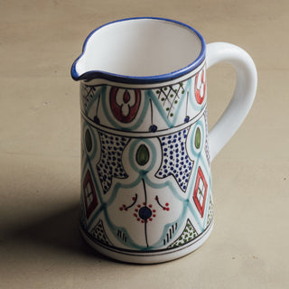Marrakech Bloom Carafe - Moroccan Table Art - Benisouk