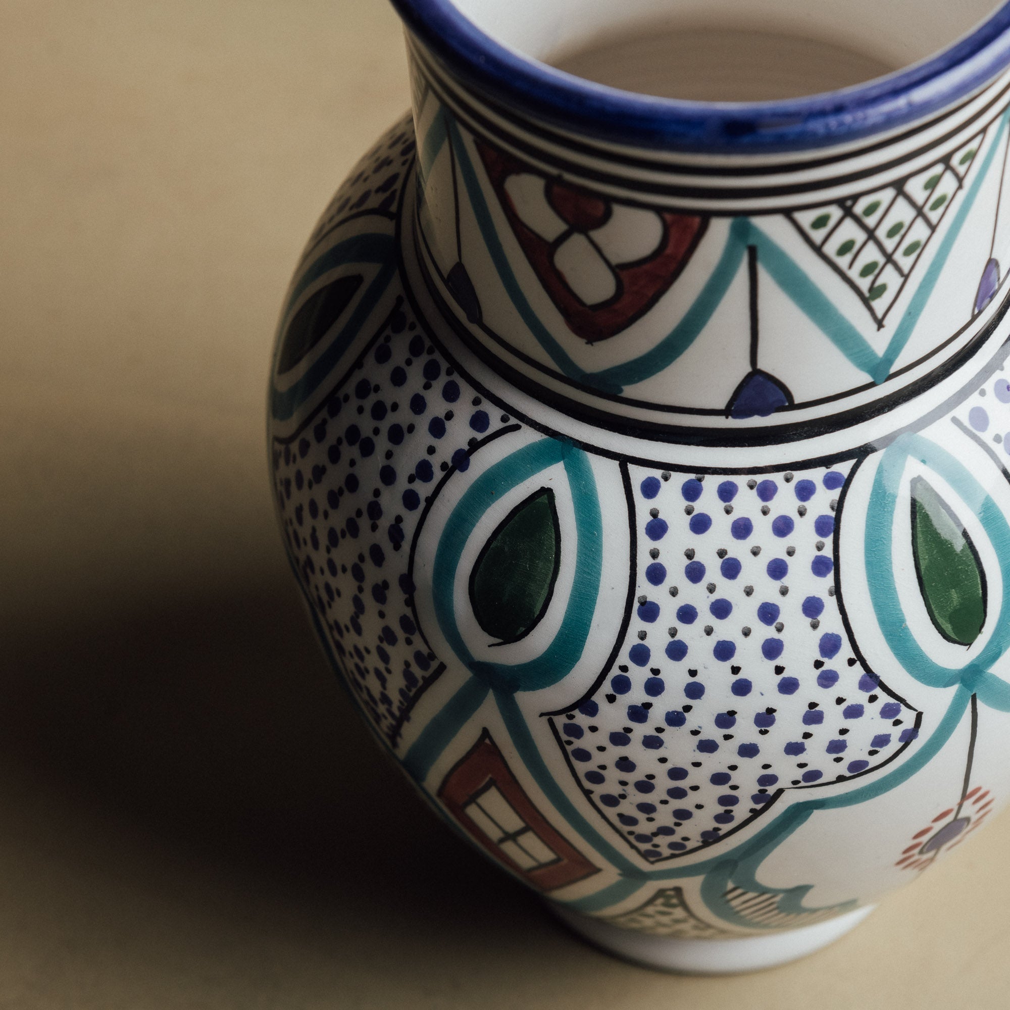 Marrakech Bloom Vase - Handcrafted Moroccan Decor - Benisouk