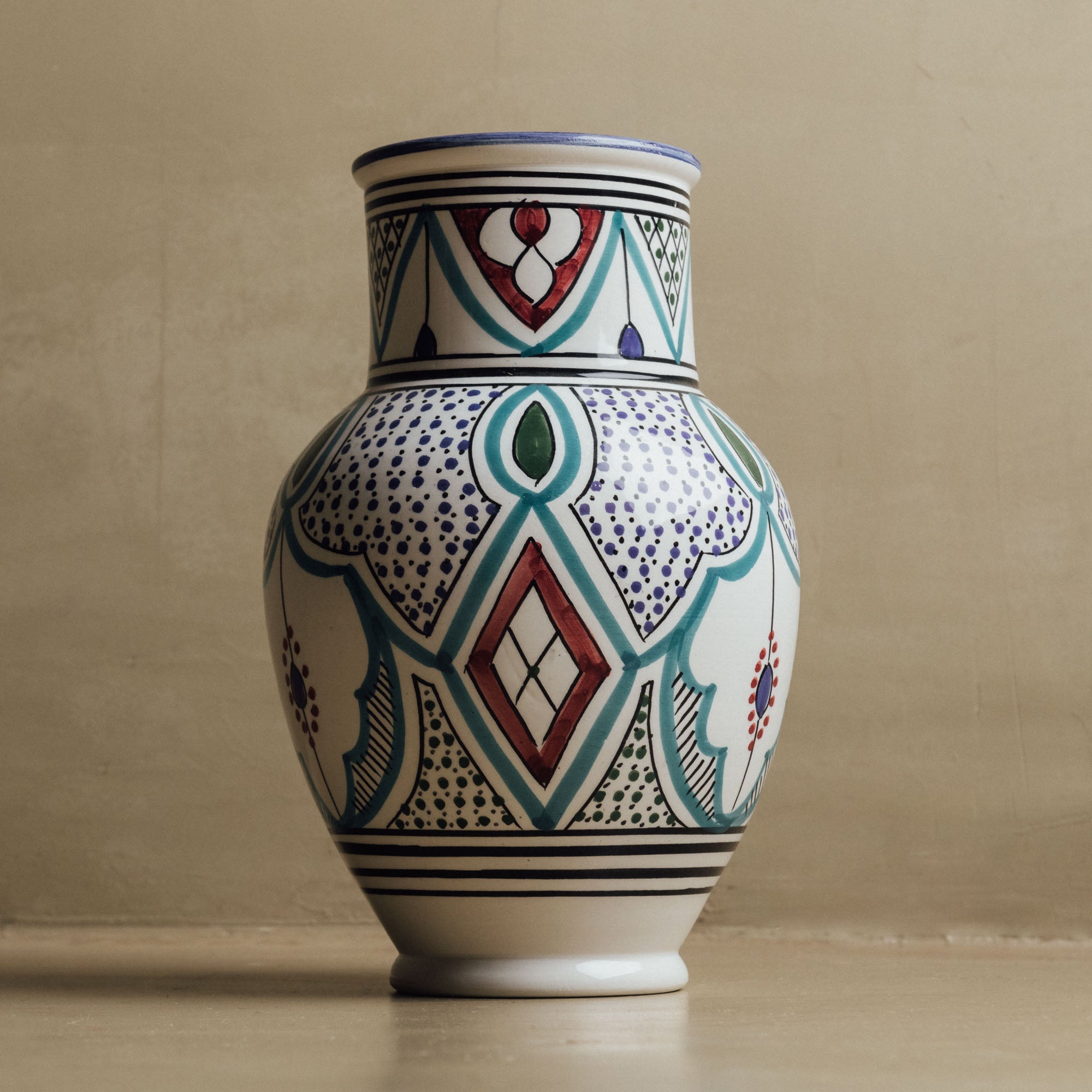 Marrakech Bloom Vase - Handcrafted Moroccan Decor - Benisouk