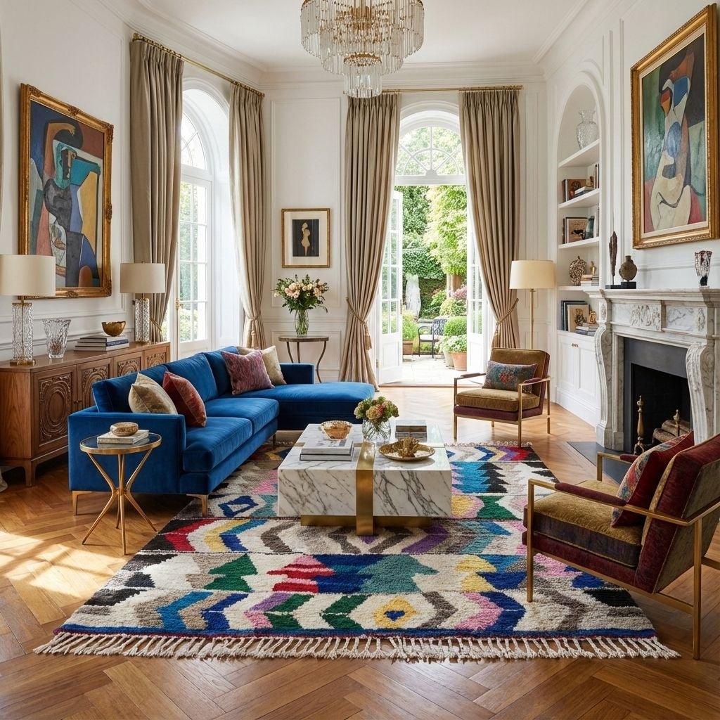 Marwa - Shag Moroccan rug - Benisouk
