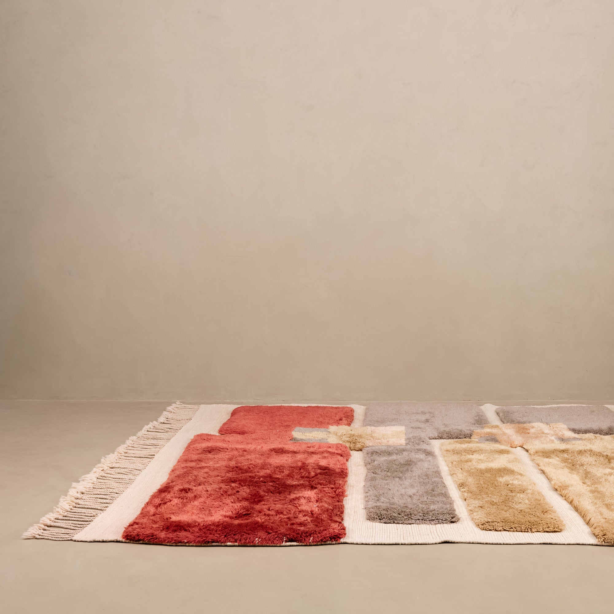 Messy Painting - Luxury Shag Moroccan Rug - Benisouk