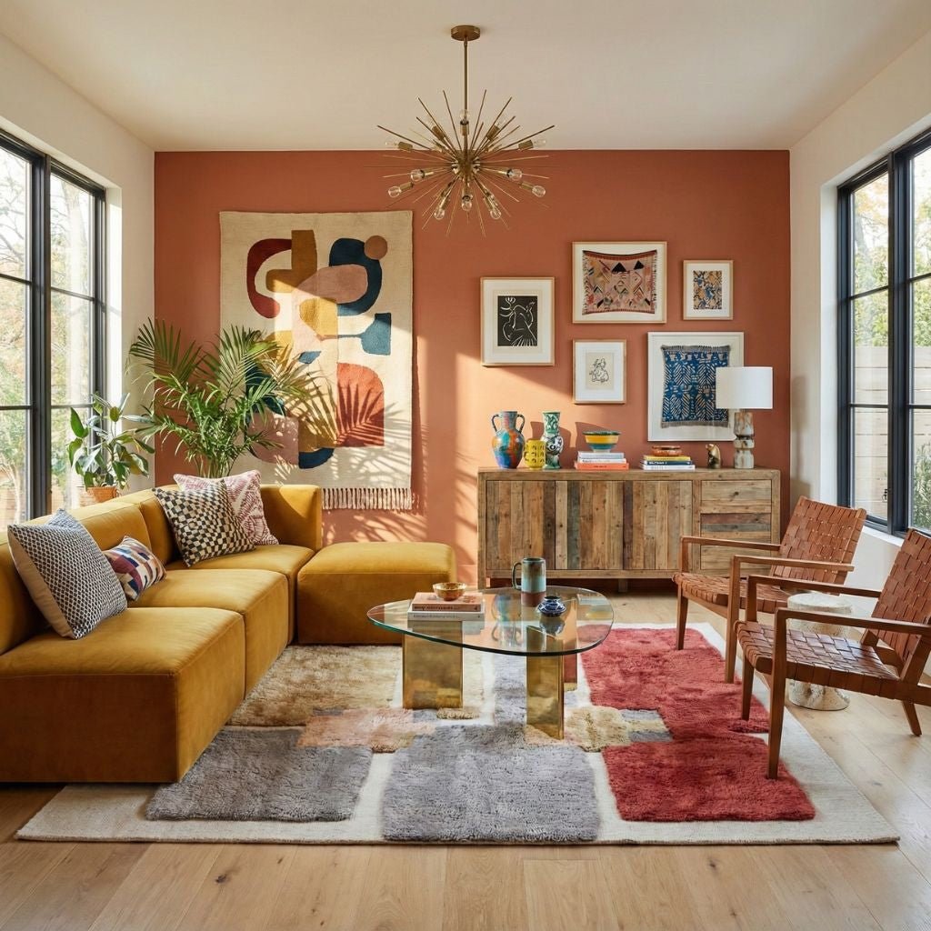 Messy Painting - Luxury Shag Moroccan Rug - Benisouk